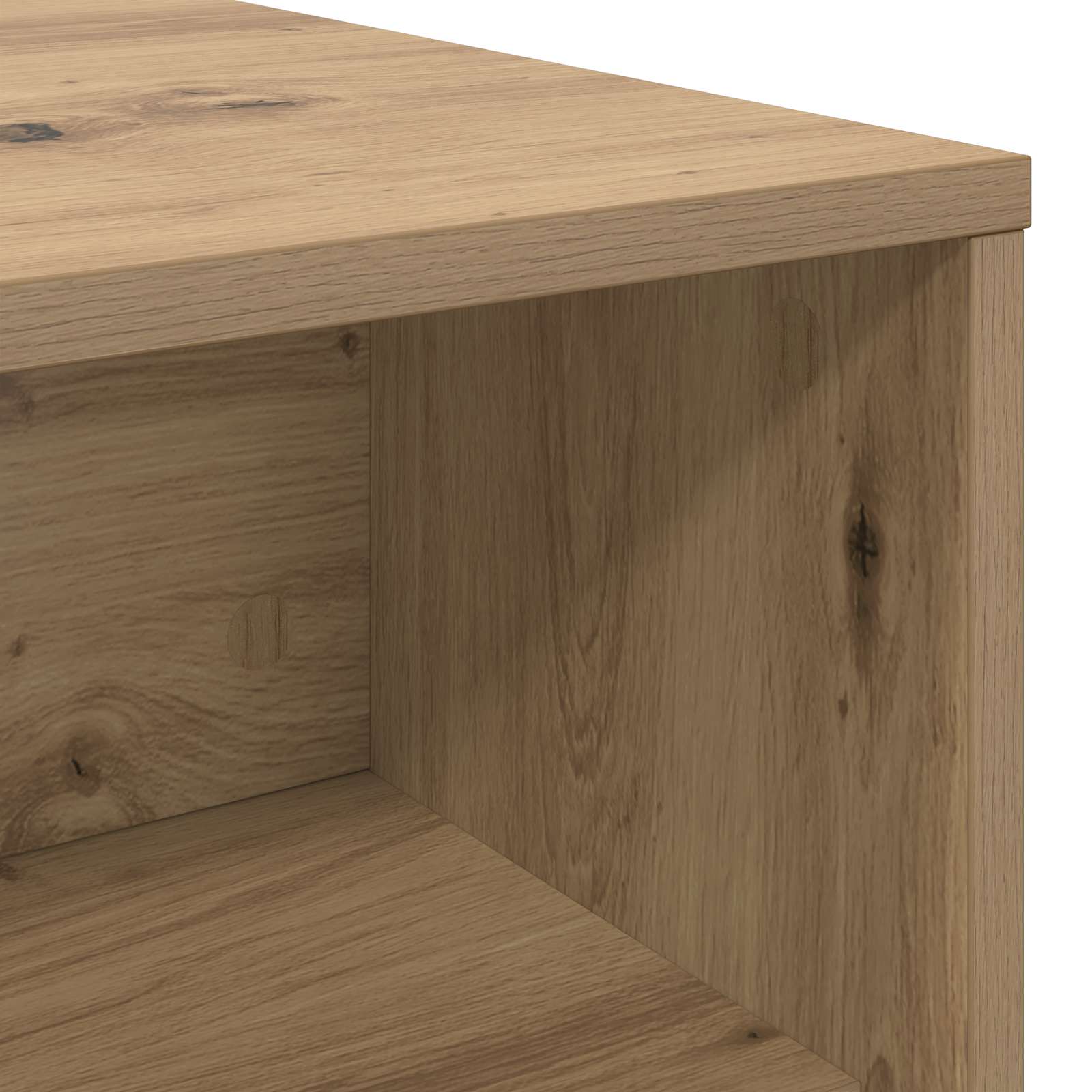 Table basse Chêne artisanal 100 x 50 x 40 cm Bois d'ingénierie - XIOS
