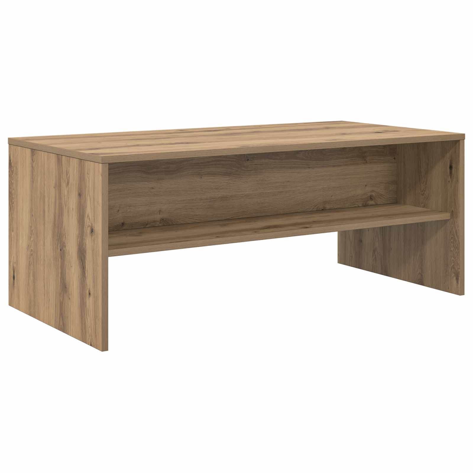 Table basse Chêne artisanal 100 x 50 x 40 cm Bois d'ingénierie - XIOS