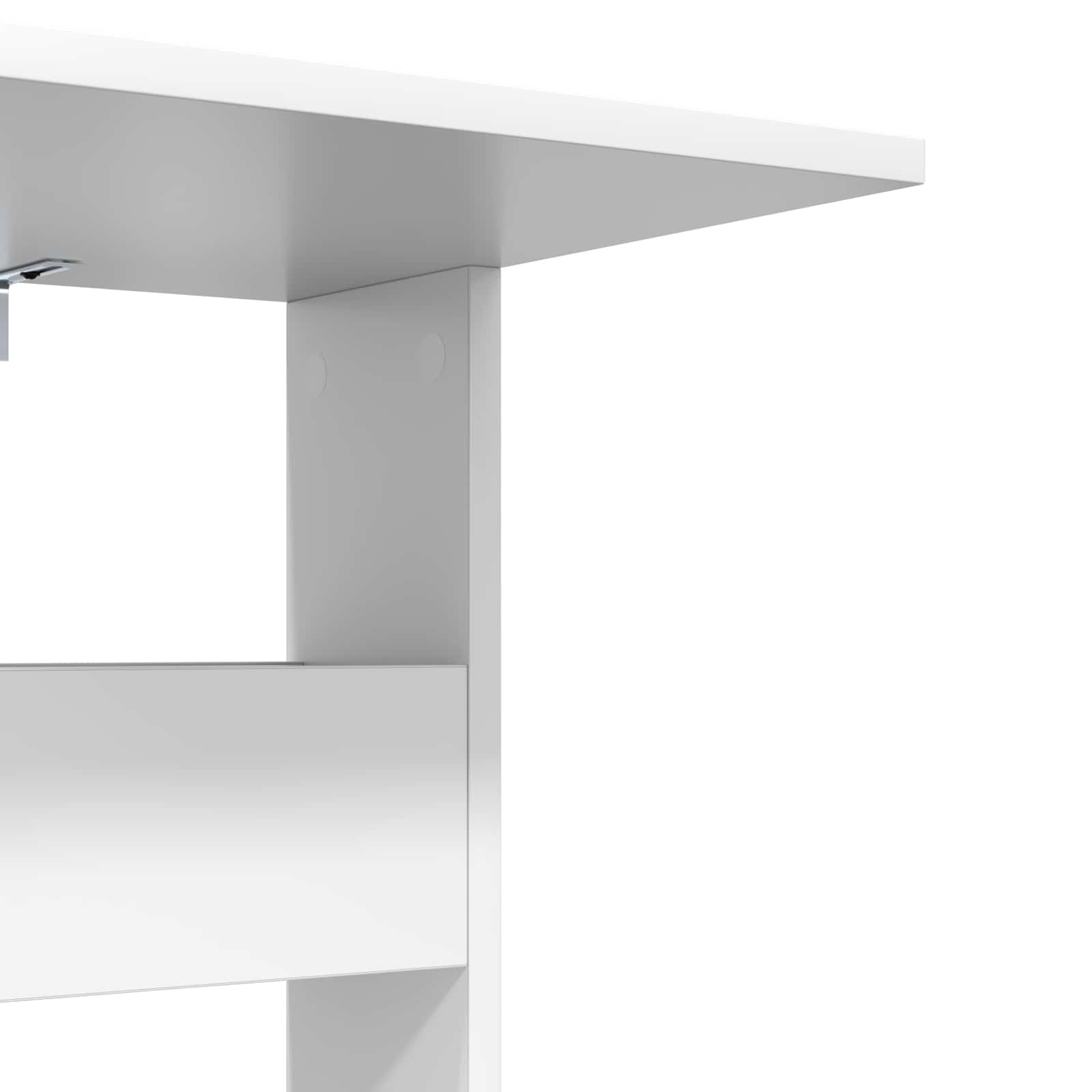 Table d'appoint Blanc 40 x 35 x 60,5 cm Bois d'ingénierie - XIOS