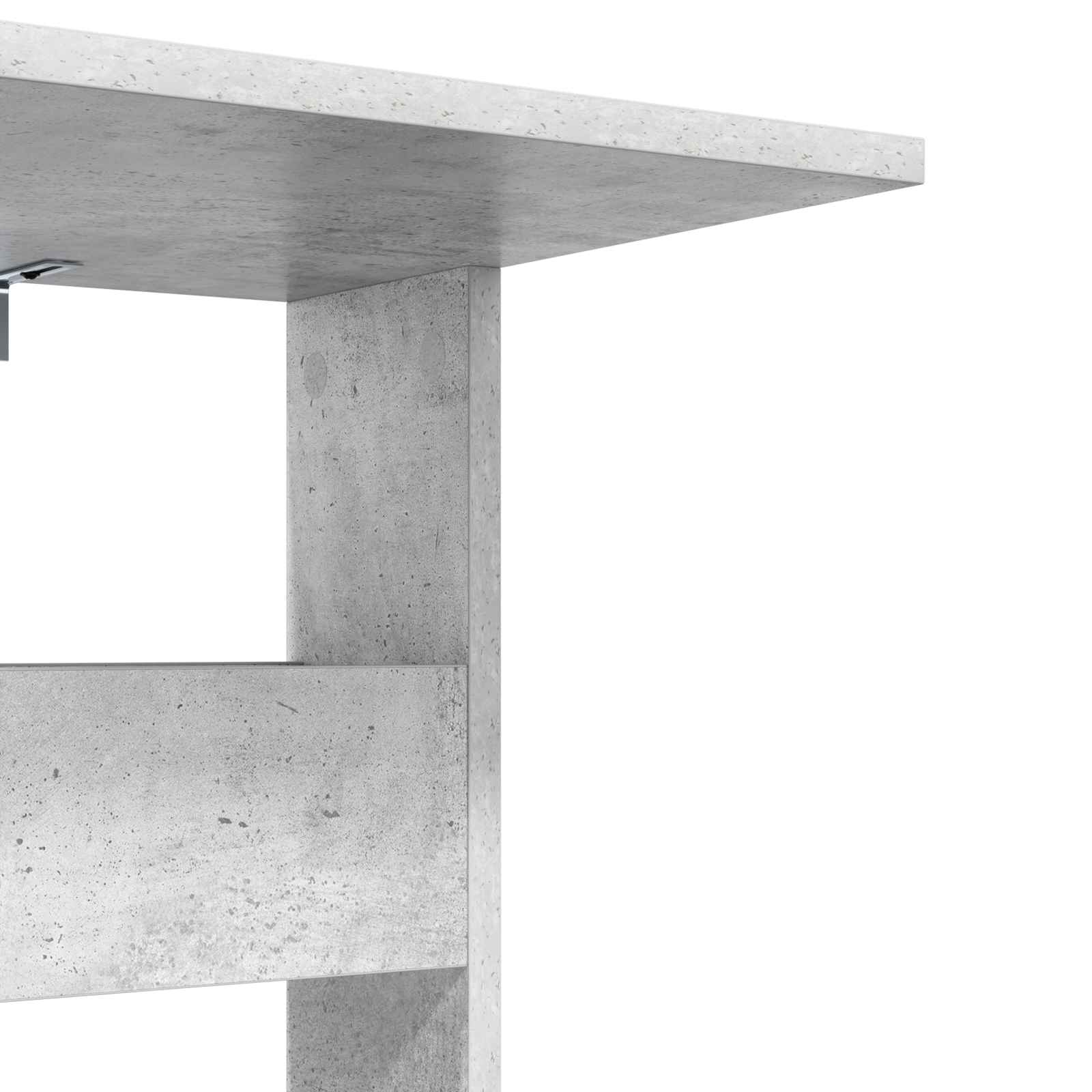 Table d'appoint Gris béton 40 x 35 x 60,5 cm Bois d'ingénierie - XIOS