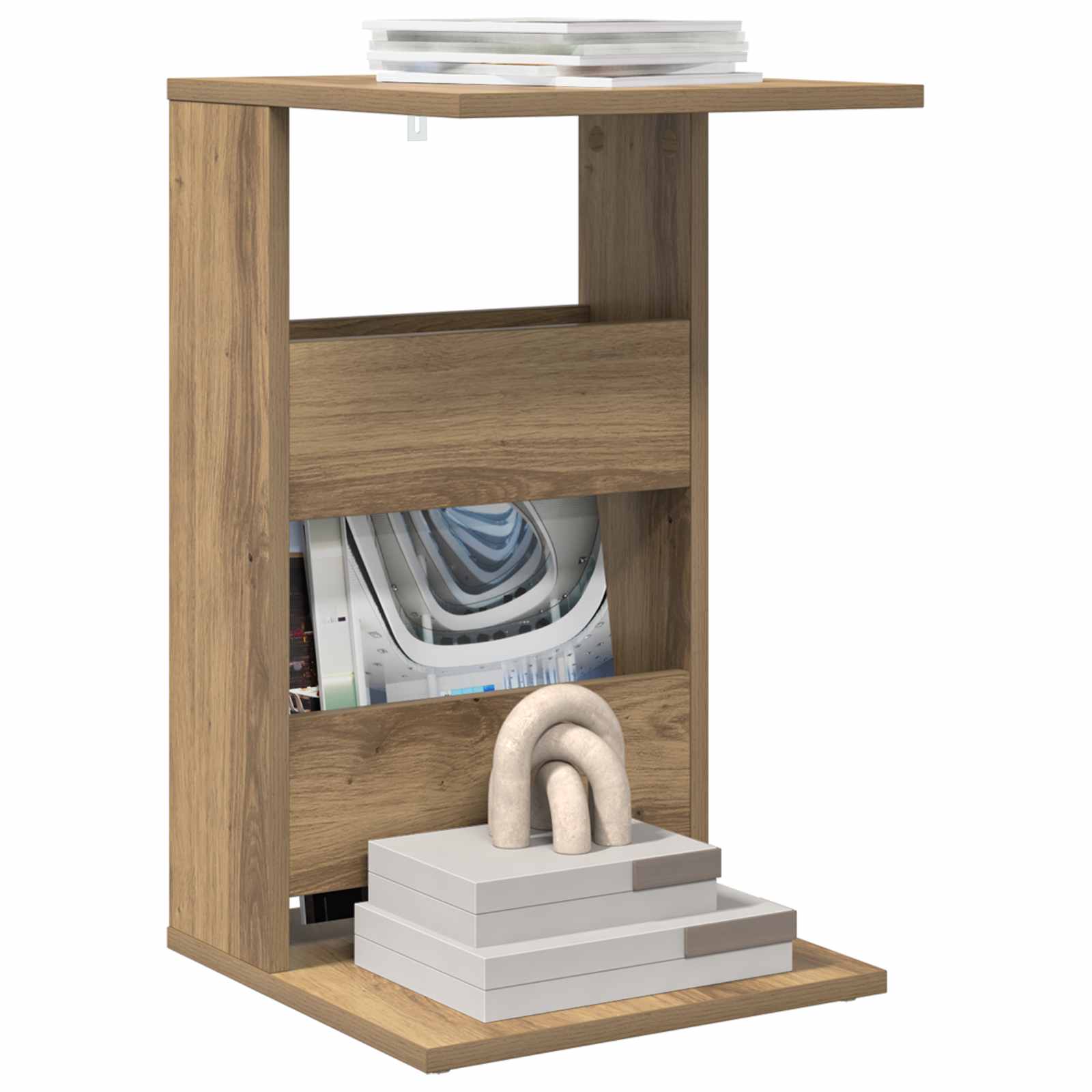 Table d'appoint Chêne artisanal 40 x 35 x 60,5 cm - XIOS