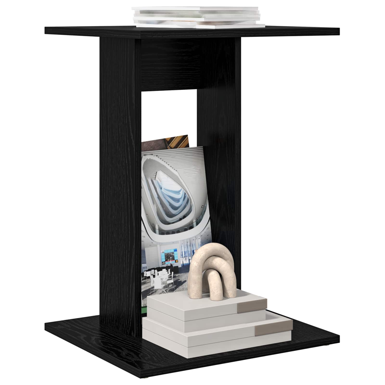 Table d'appoint Chêne noir 45 x 40 x 62,5 cm Bois d'ingénierie - XIOS