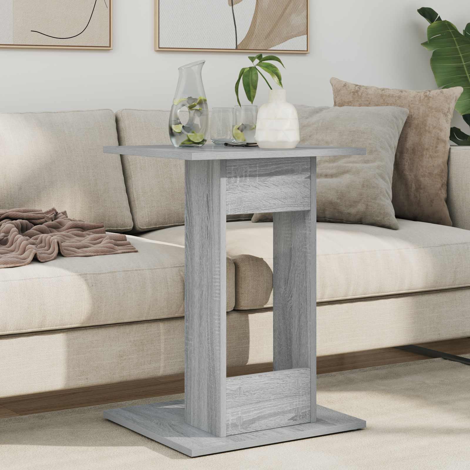 Table d'appoint Gris Sonoma 45 x 40 x 62,5 cm Bois d'ingénierie - XIOS