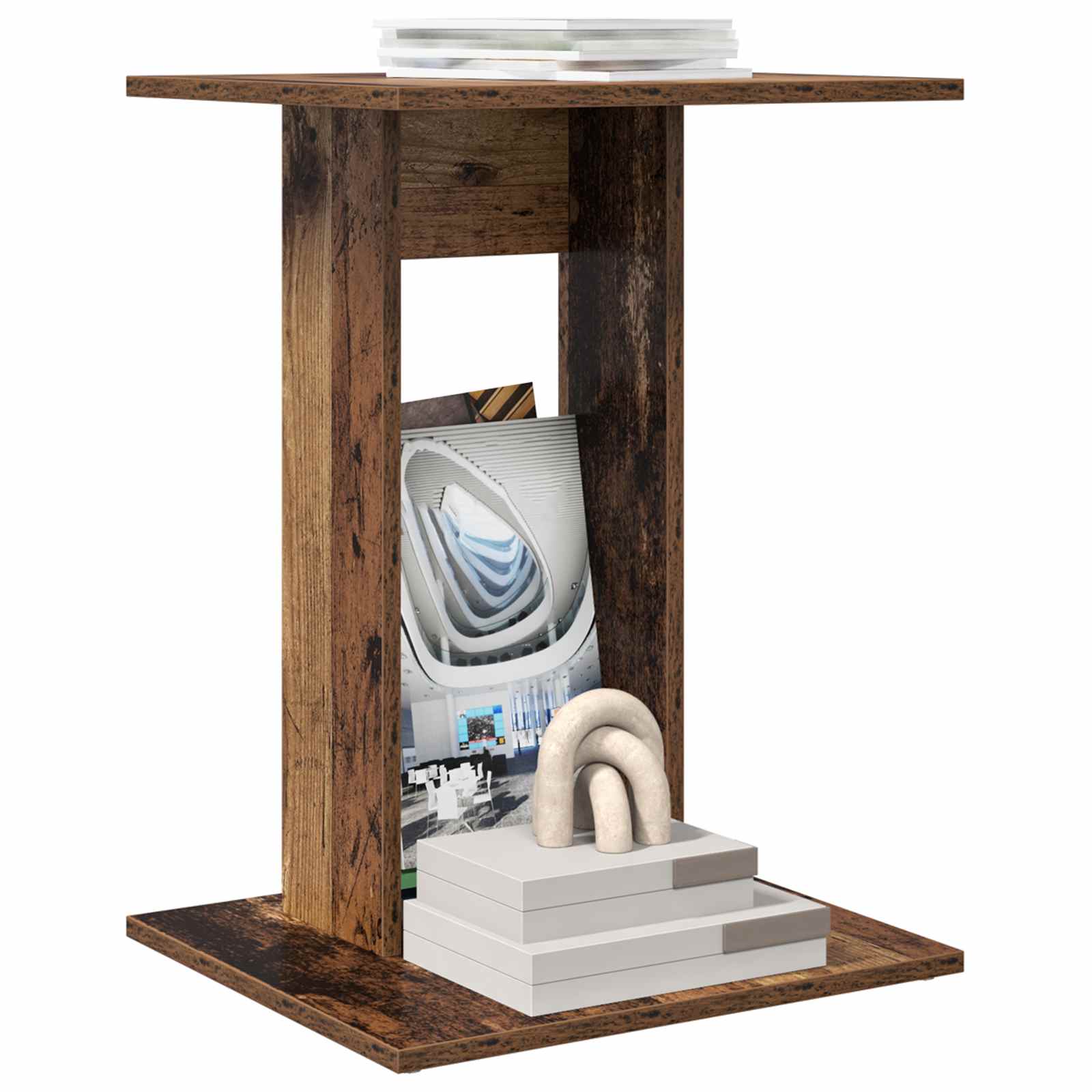 Table d'appoint Bois ancien 45 x 40 x 62,5 cm Bois d'ingénierie - XIOS