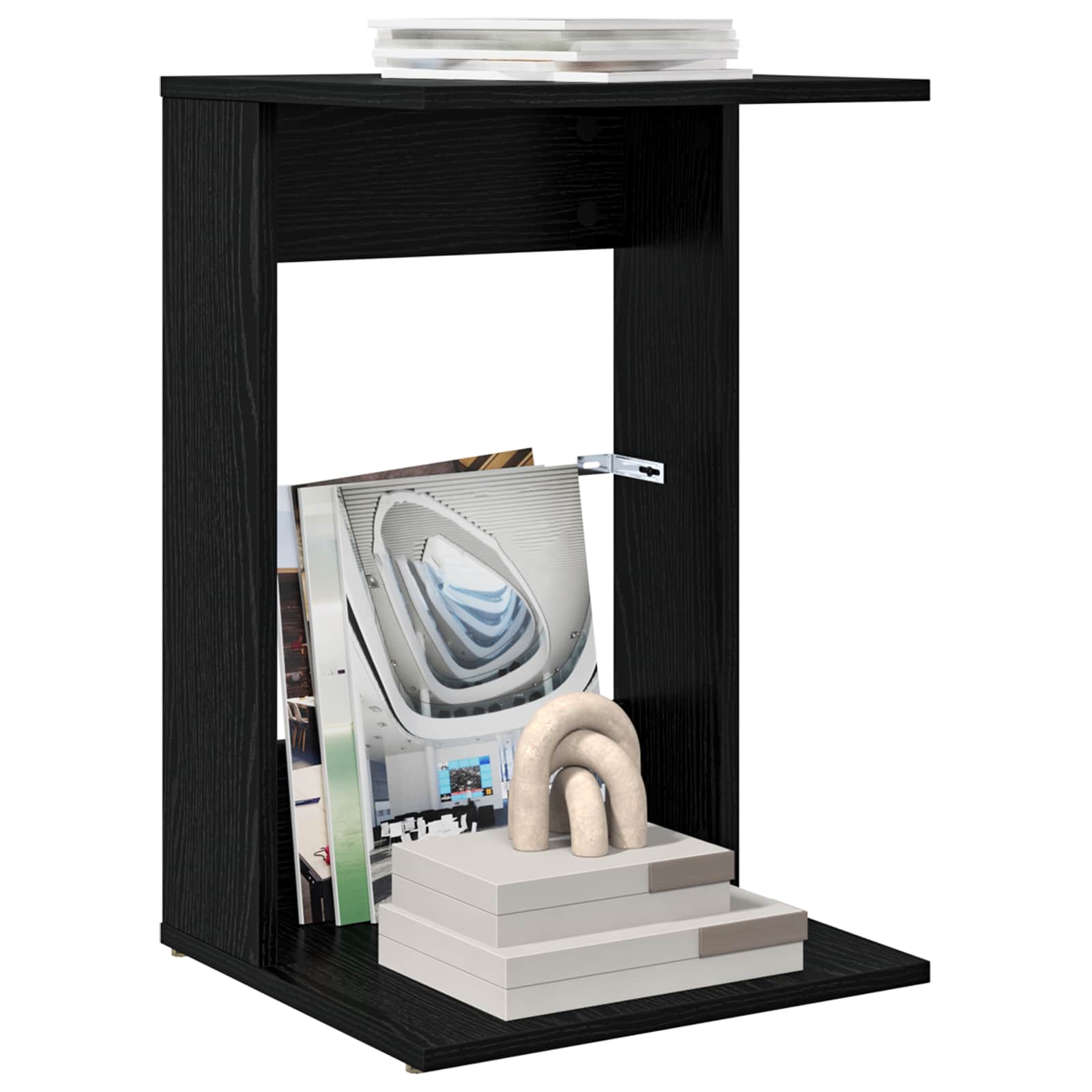 Table d'appoint Chêne noir 40 x 38 x 62,5 cm Bois d'ingénierie - XIOS