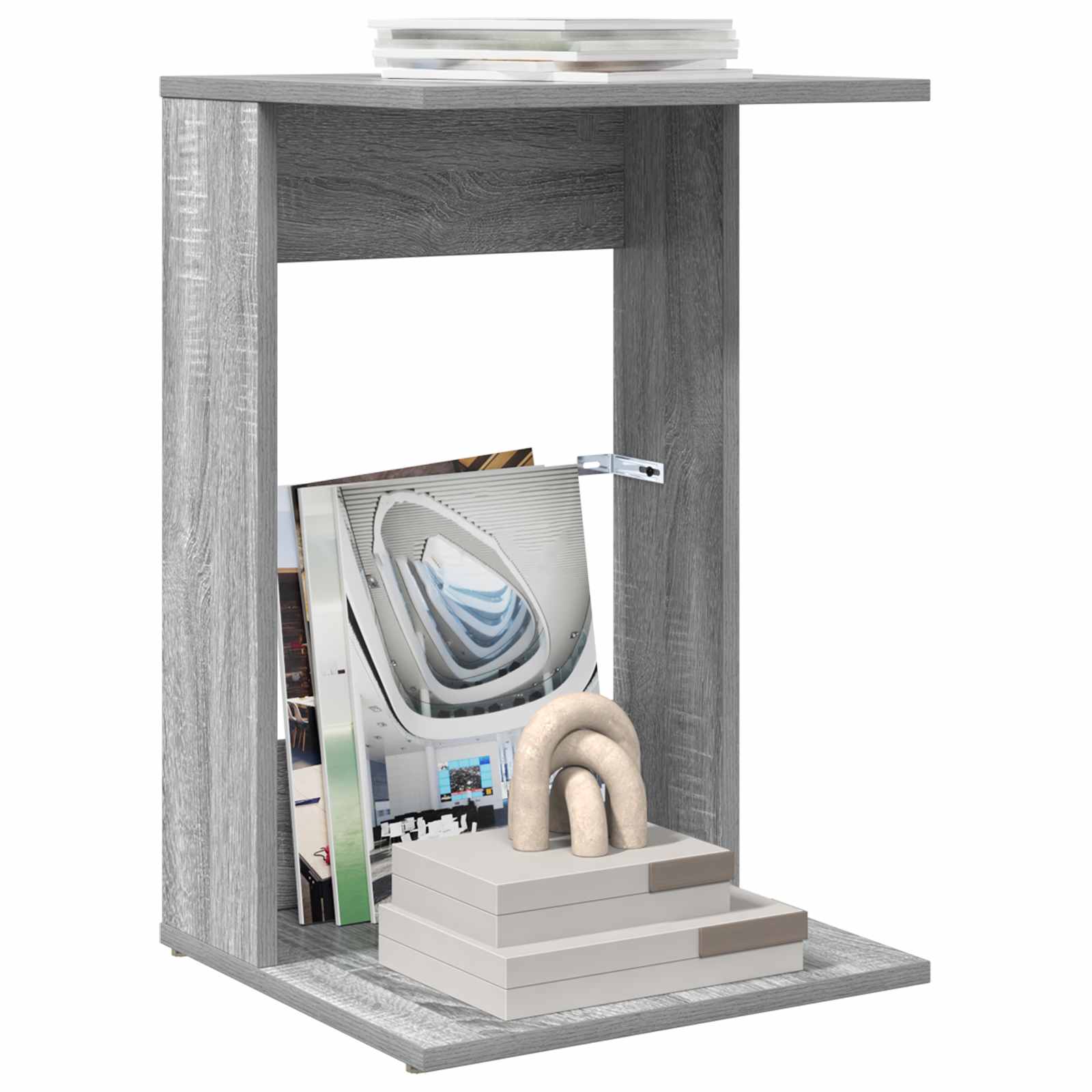 Table d'appoint Gris Sonoma 40 x 38 x 62,5 cm Bois d'ingénierie - XIOS