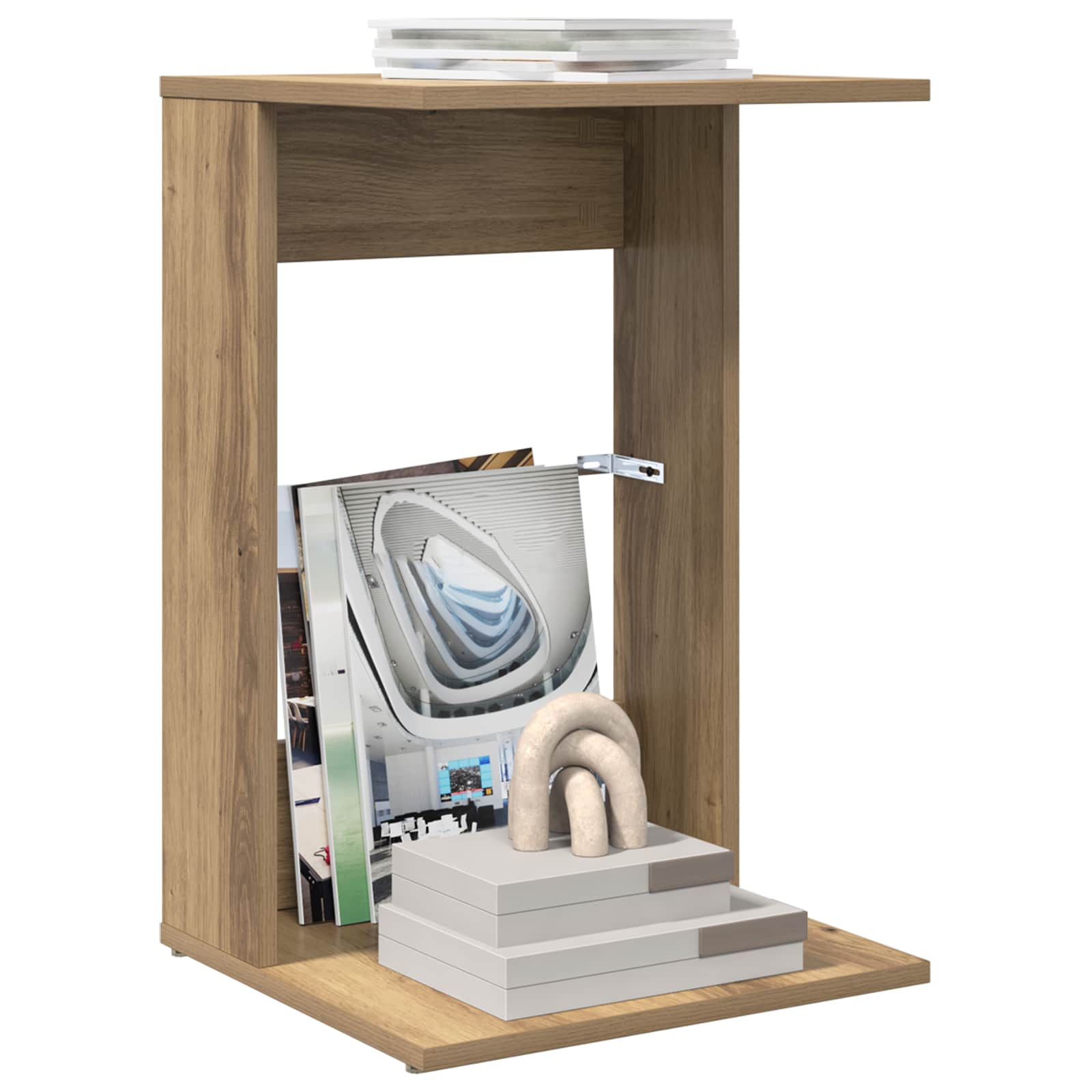 Table d'appoint Chêne artisanal 40 x 38 x 62,5 cm - XIOS