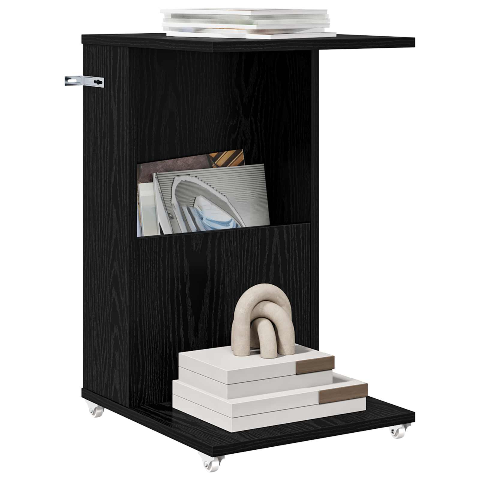 Table d'appoint Chêne noir 40 x 35 x 60 cm Bois d'ingénierie - XIOS