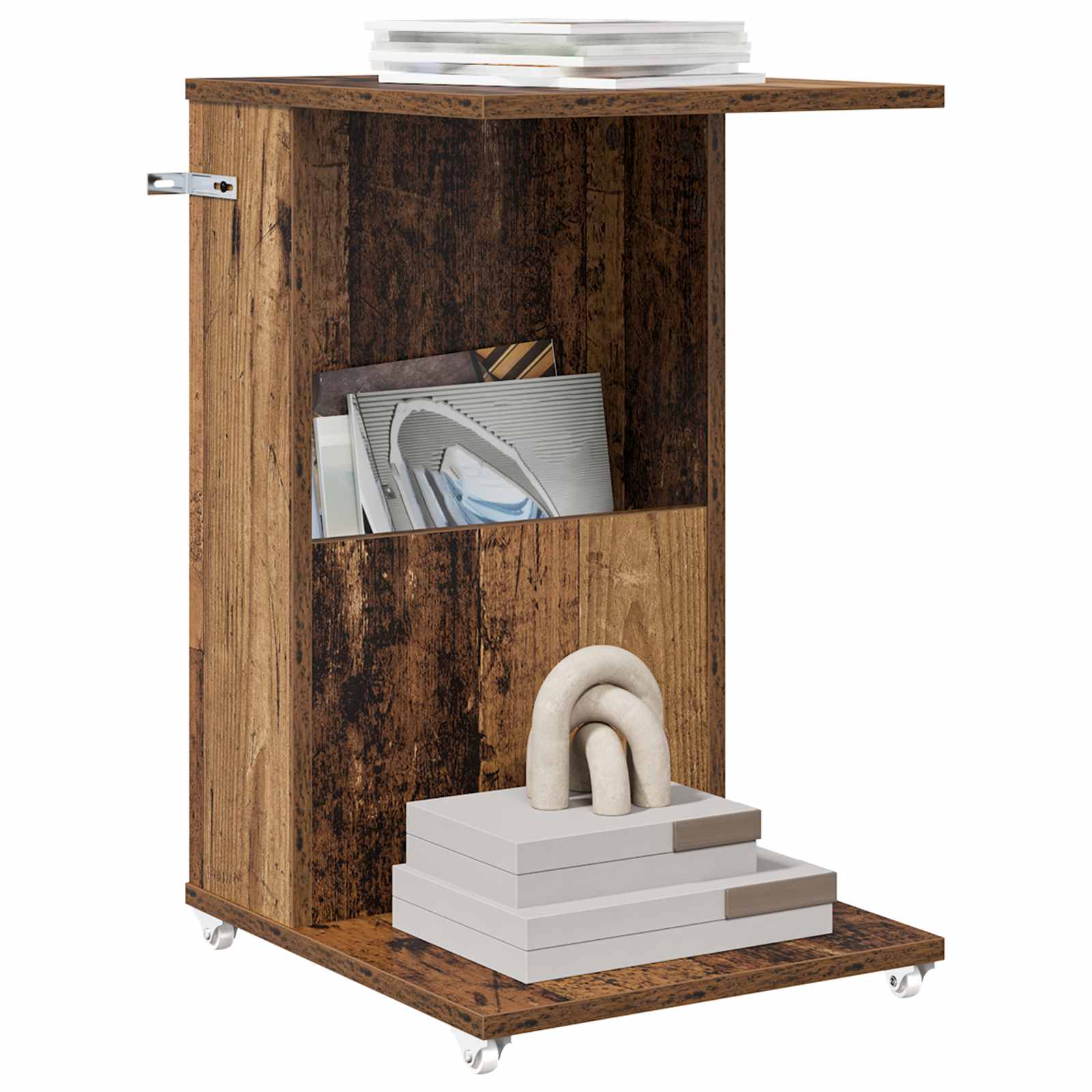 Table d'appoint Bois ancien 40 x 35 x 60 cm Bois d'ingénierie - XIOS