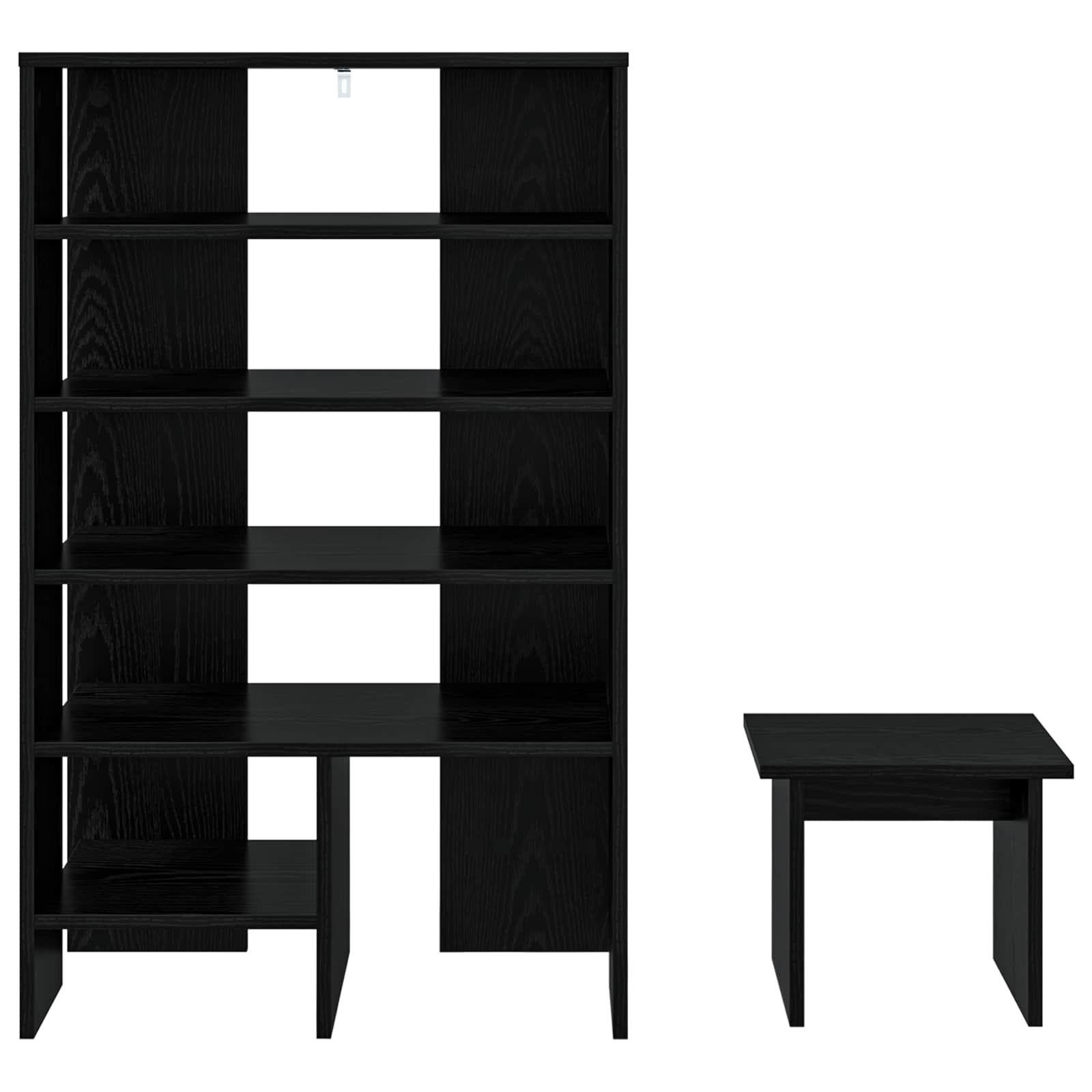 Cabinet à chaussures 2 pcs Chêne noir Bois d'ingénierie - XIOS