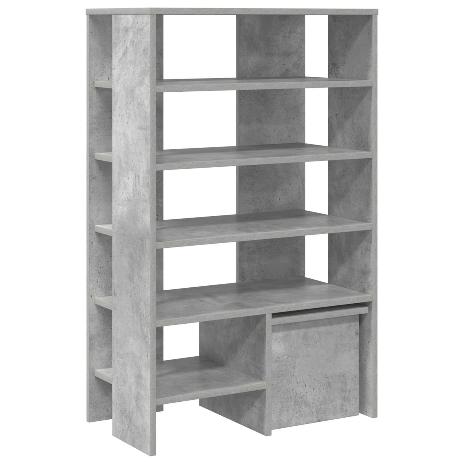 Cabinet à chaussures 2 pcs Gris béton Bois d'ingénierie - XIOS