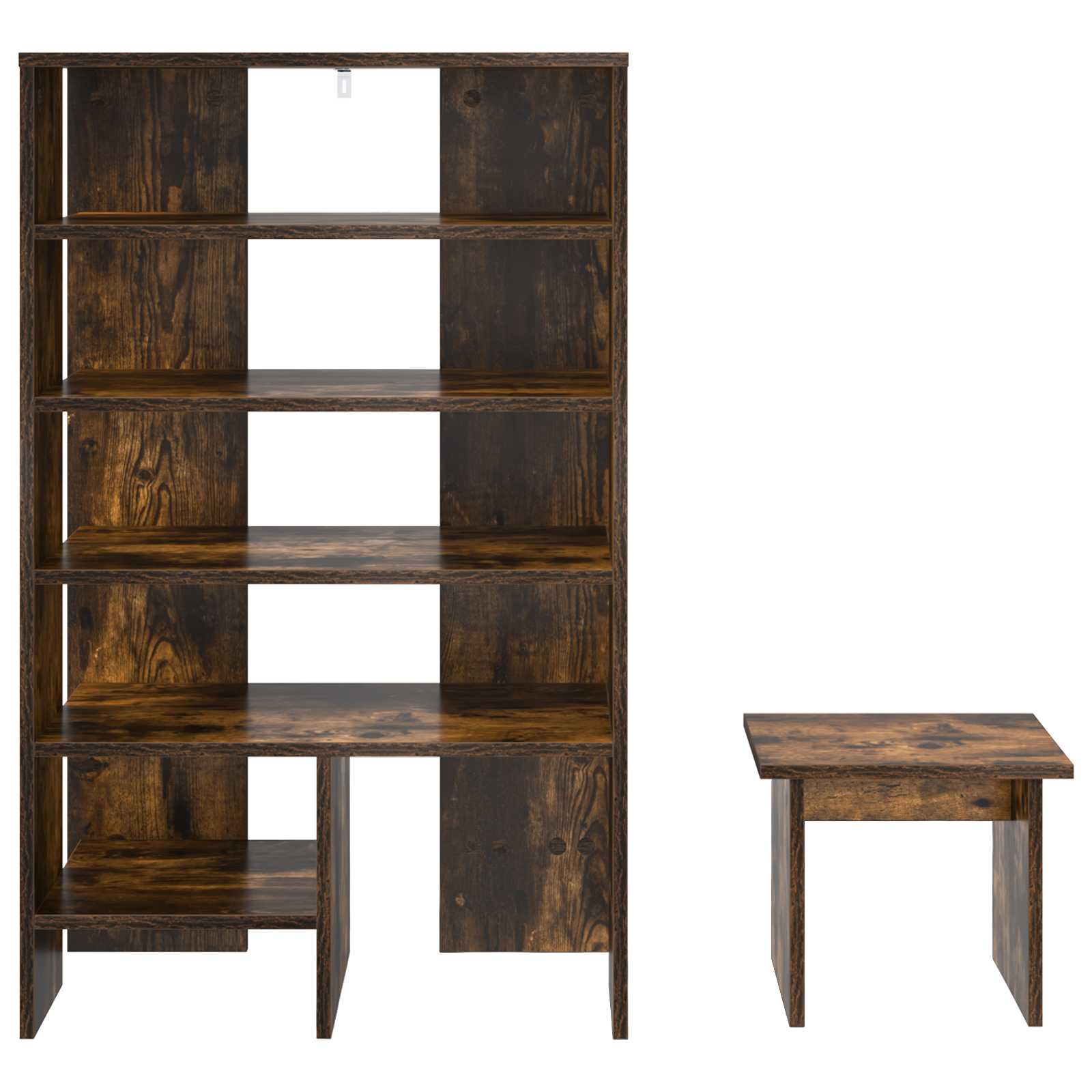 Cabinet à chaussures 2 pcs Chêne fumé Bois d'ingénierie - XIOS