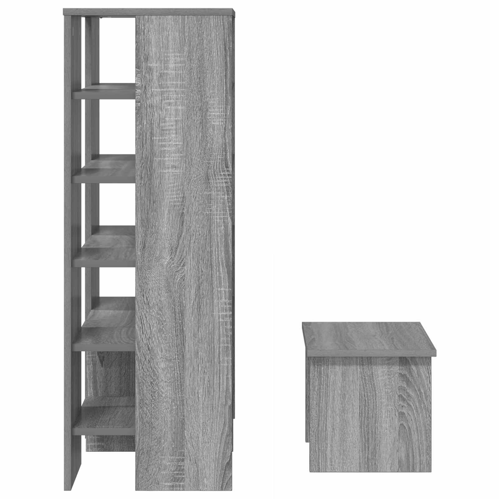 Cabinet à chaussures 2 pcs Gris Sonoma Bois d'ingénierie - XIOS