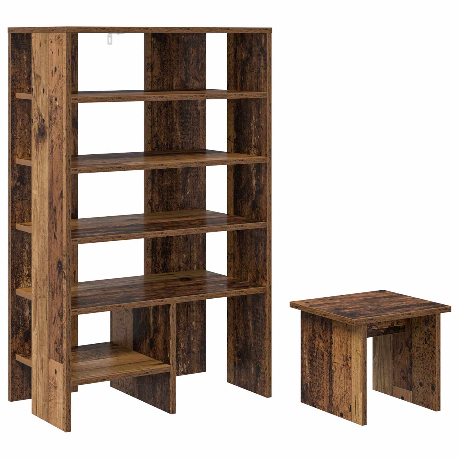 Cabinet à chaussures 2 pcs Bois ancien Bois d'ingénierie - XIOS