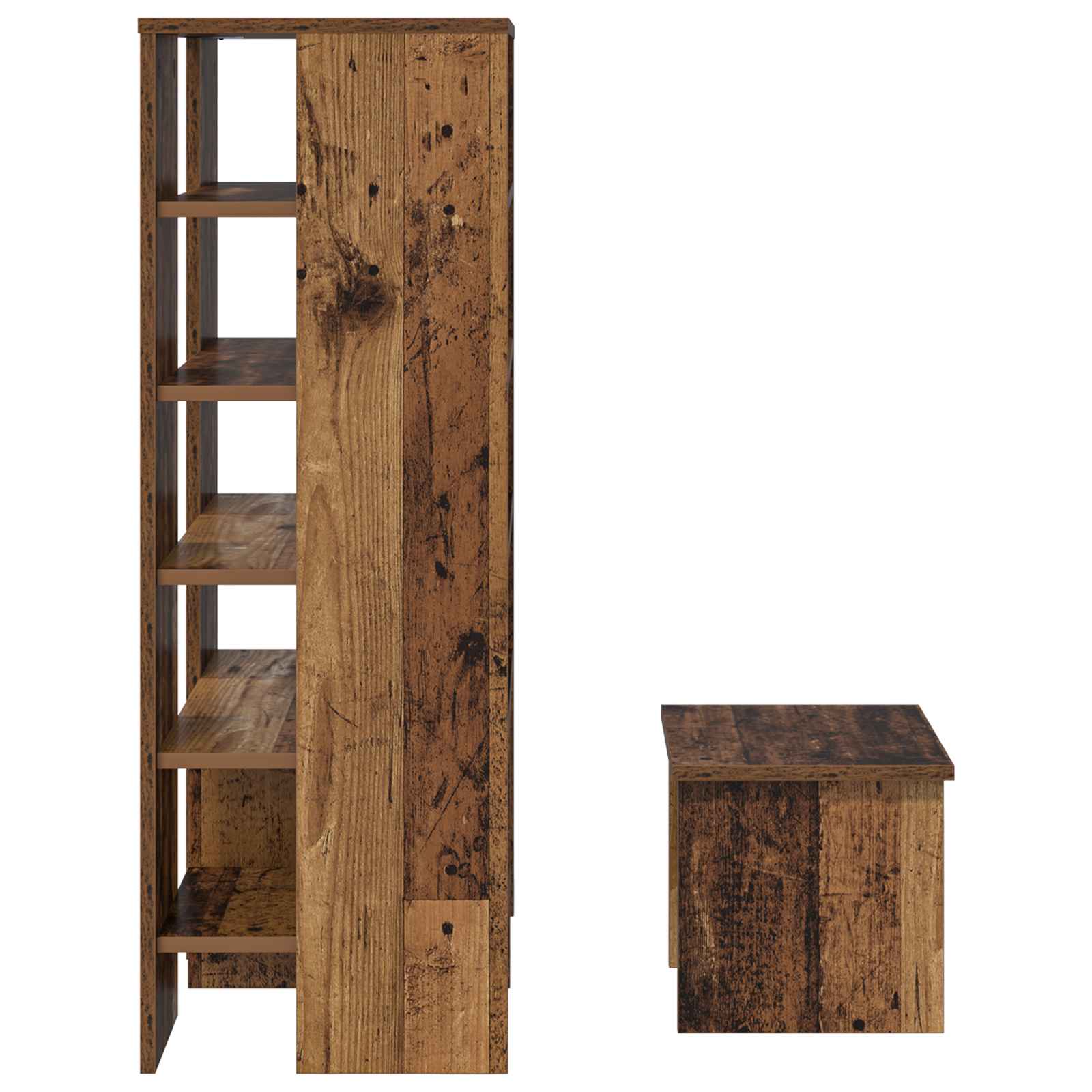 Cabinet à chaussures 2 pcs Bois ancien Bois d'ingénierie - XIOS