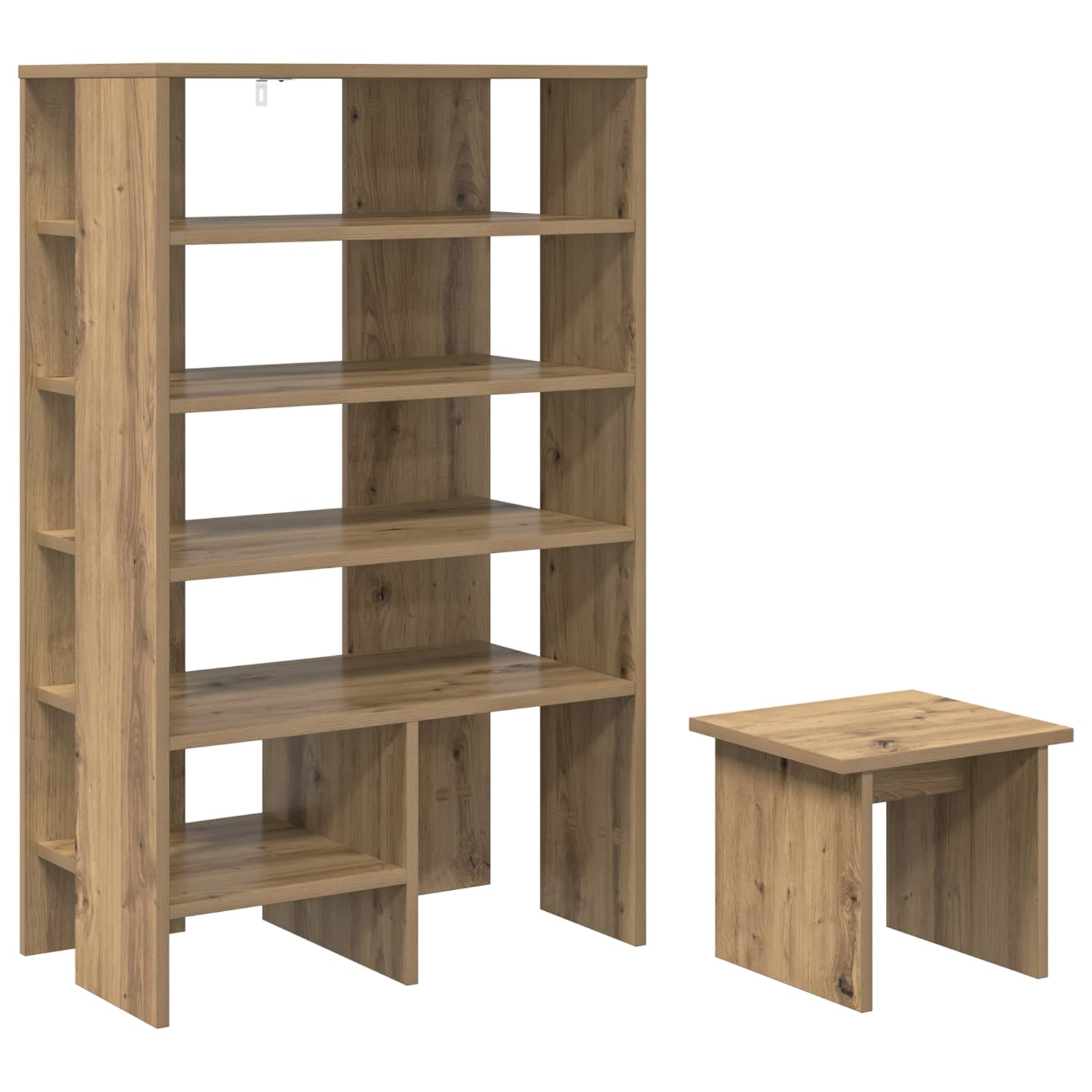 Cabinet à chaussures 2 pcs Chêne artisanal Bois d'ingénierie - XIOS