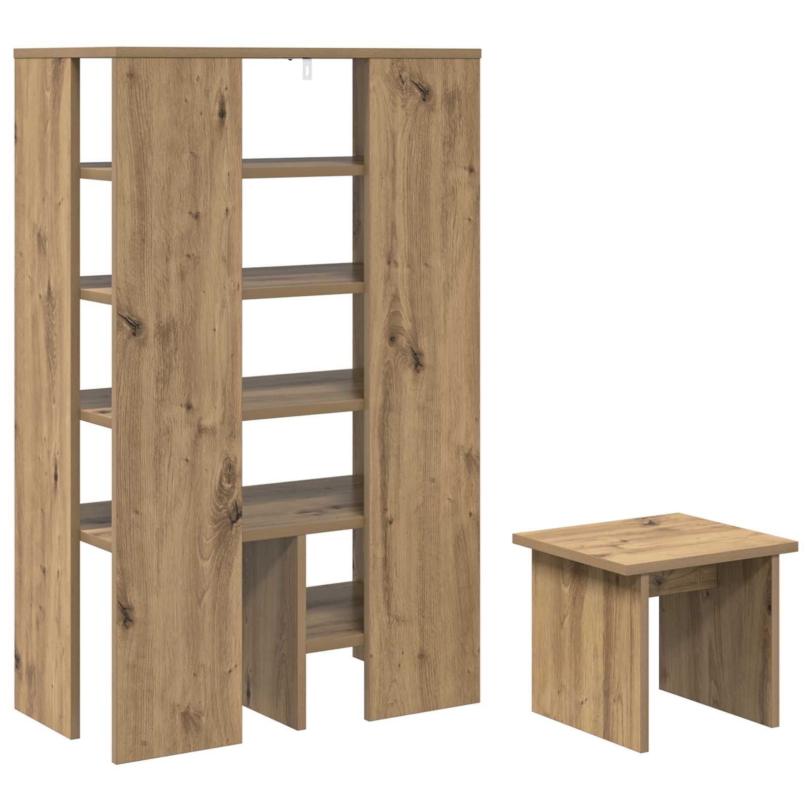 Cabinet à chaussures 2 pcs Chêne artisanal Bois d'ingénierie - XIOS