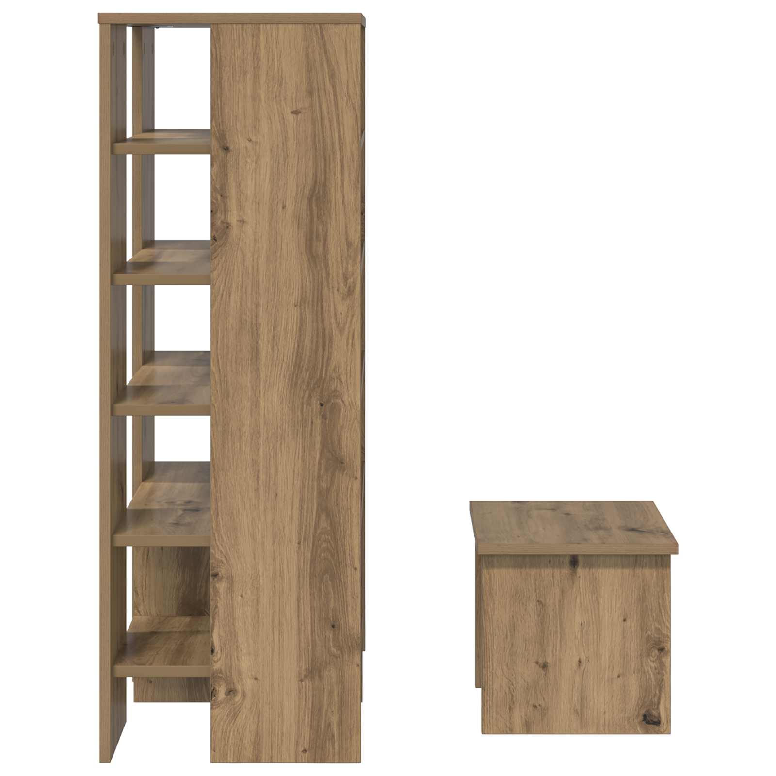 Cabinet à chaussures 2 pcs Chêne artisanal Bois d'ingénierie - XIOS
