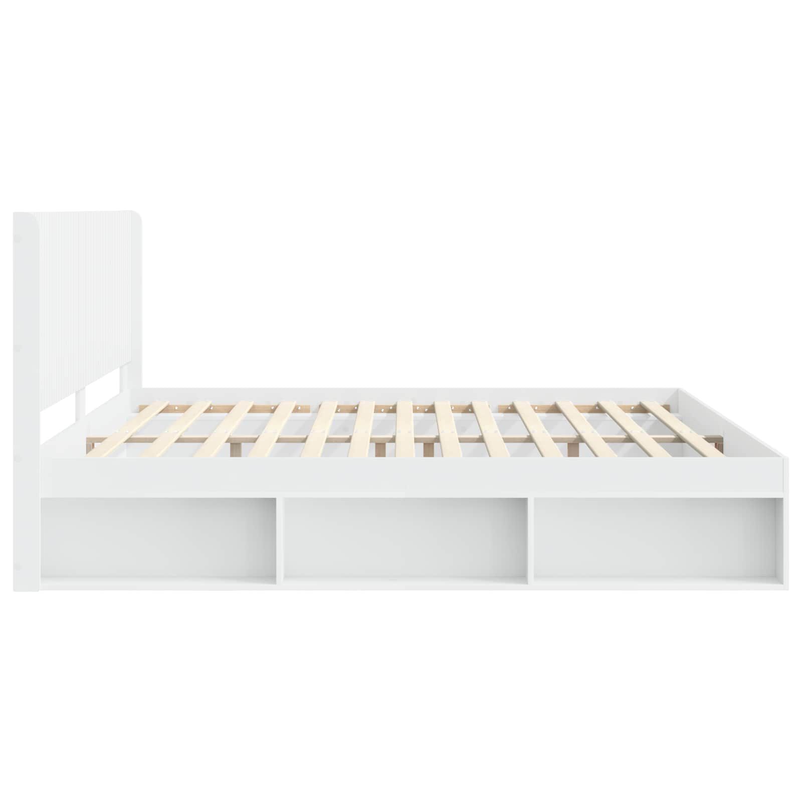 Cadre de lit avec rangement et tête de lit 3 pcs - XIOS