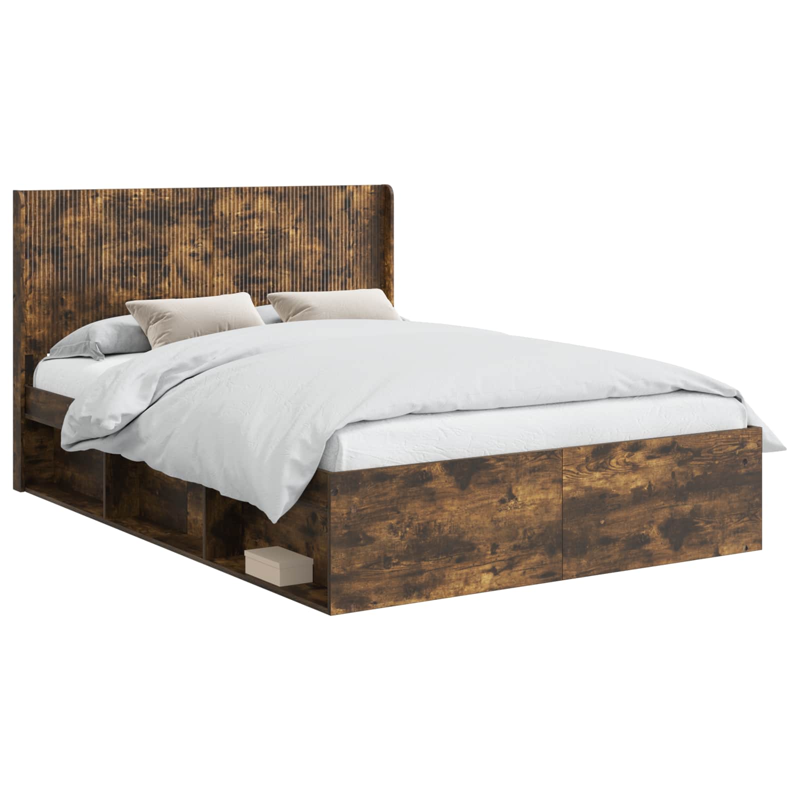Cadre de lit avec rangement et tête de lit 3 pcs - XIOS