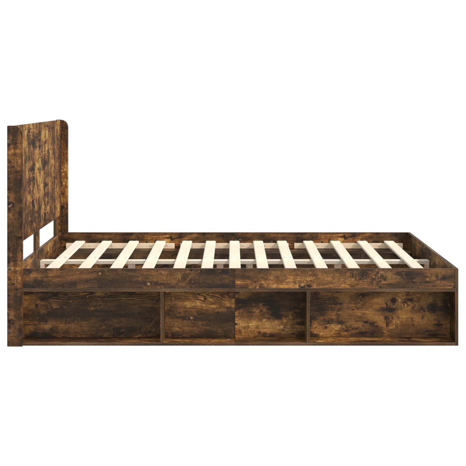 Cadre de lit avec rangement et tête de lit 3 pcs - XIOS