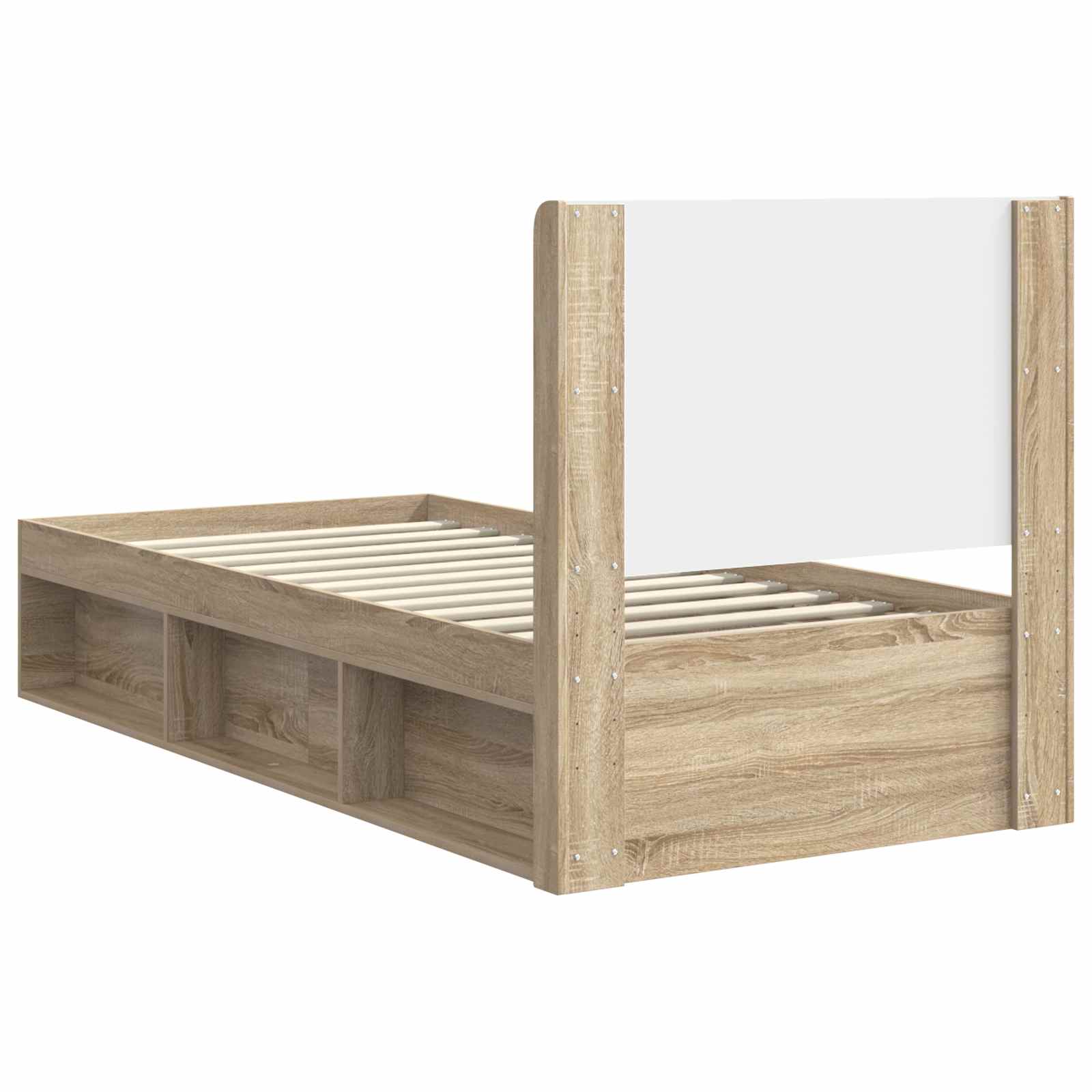 Cadre de lit avec rangement et tête de lit 3 pcs - XIOS
