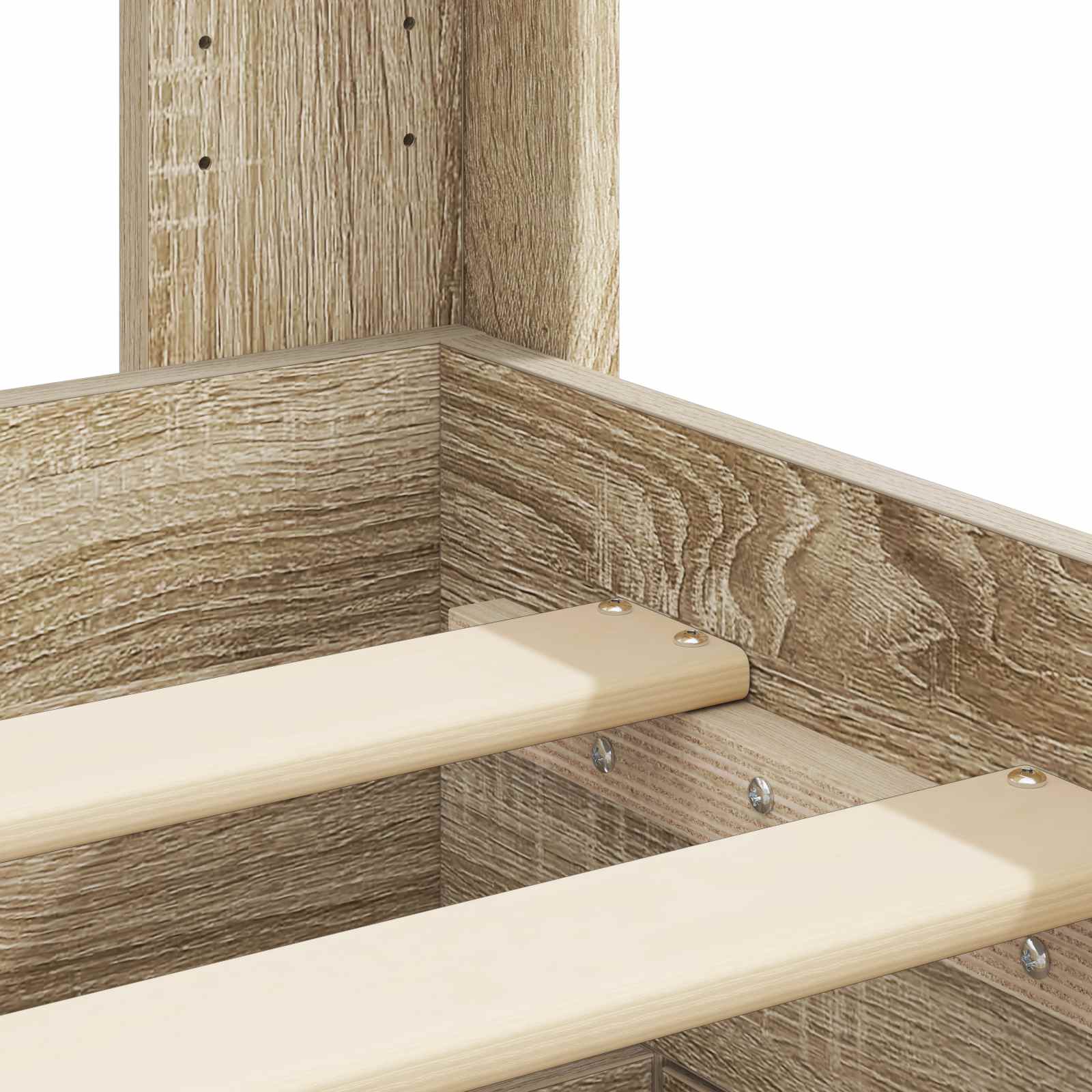 Cadre de lit avec rangement et tête de lit Chêne Sonoma - XIOS