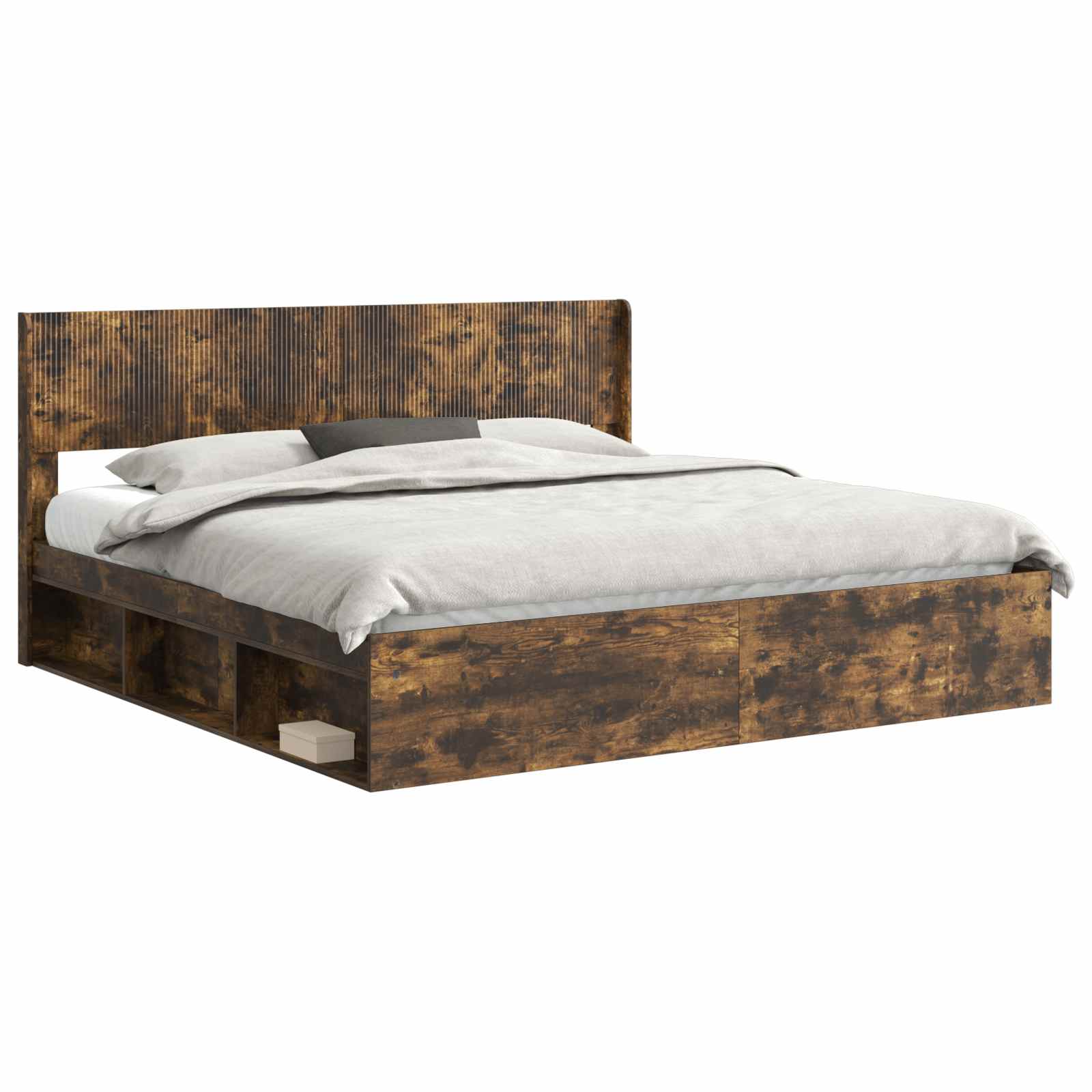 Cadre de lit avec rangement et tête de lit 3 pcs - XIOS