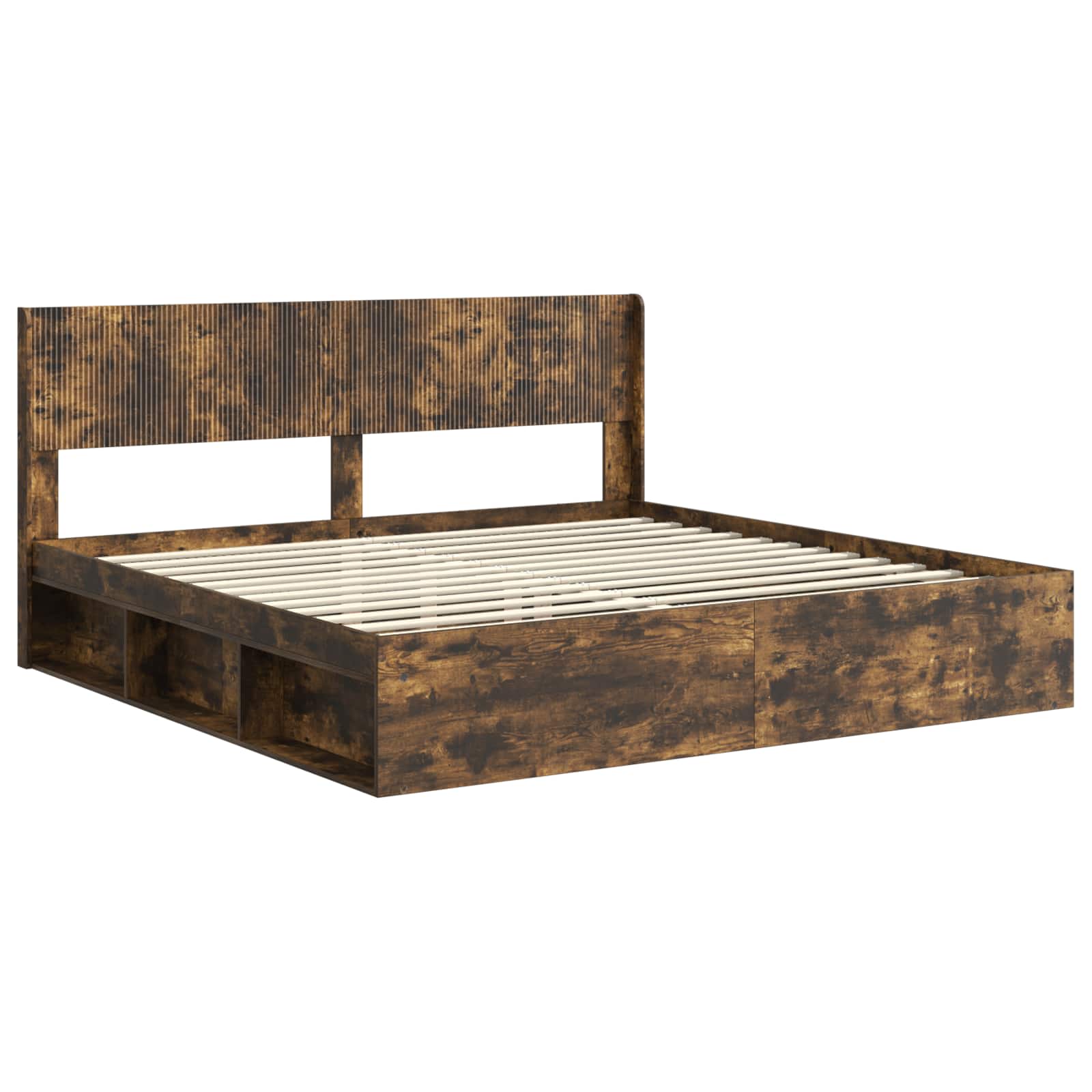 Cadre de lit avec rangement et tête de lit 3 pcs - XIOS
