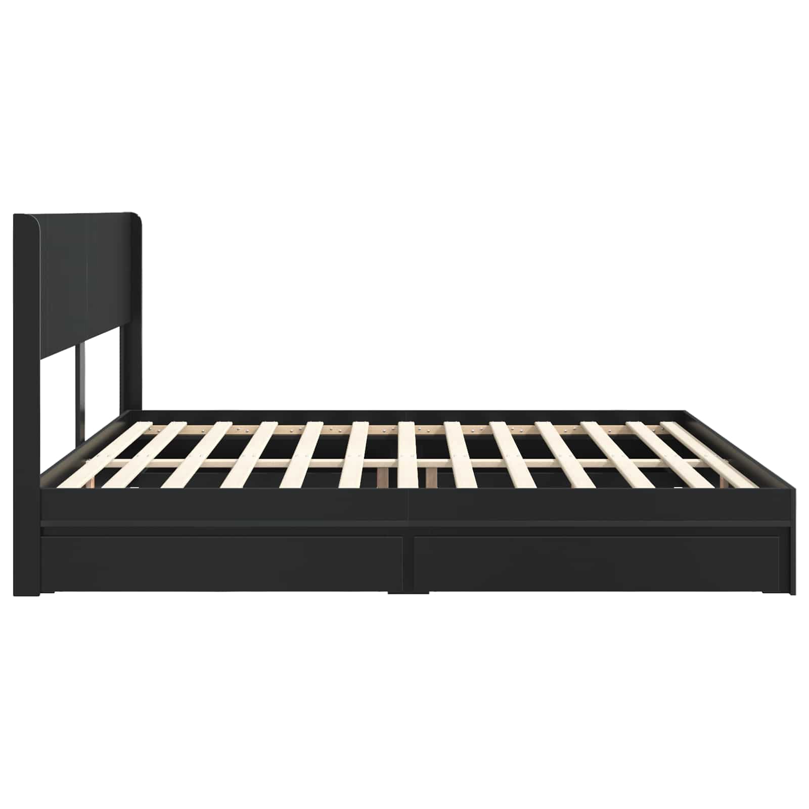 Cadre de lit avec rangement et tête de lit 3 pcs - XIOS