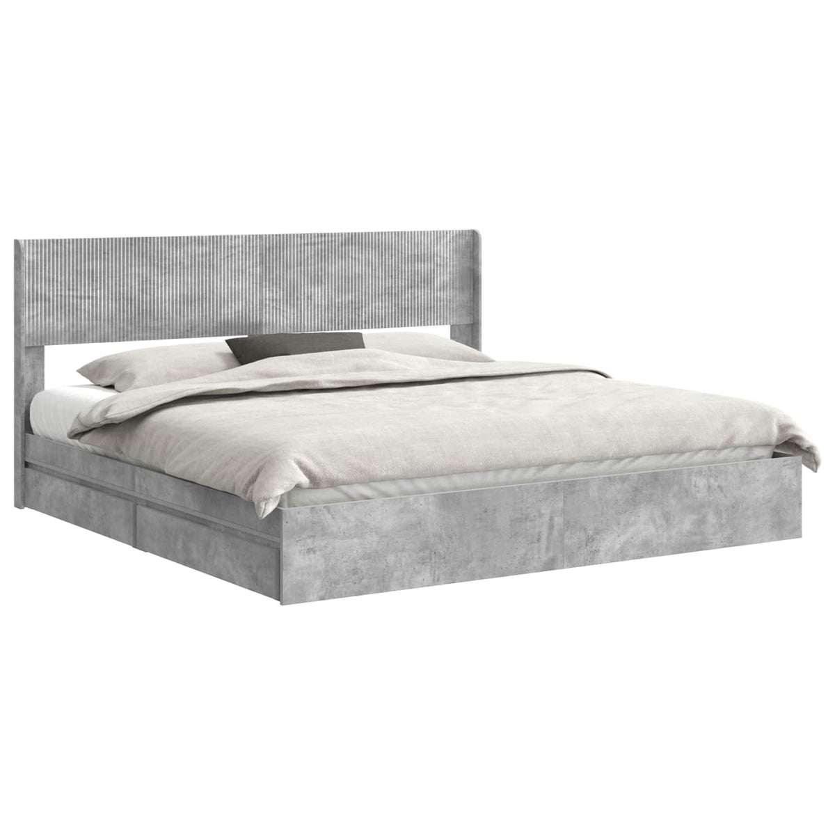 Cadre de lit avec rangement et tête de lit 2 pc - XIOS