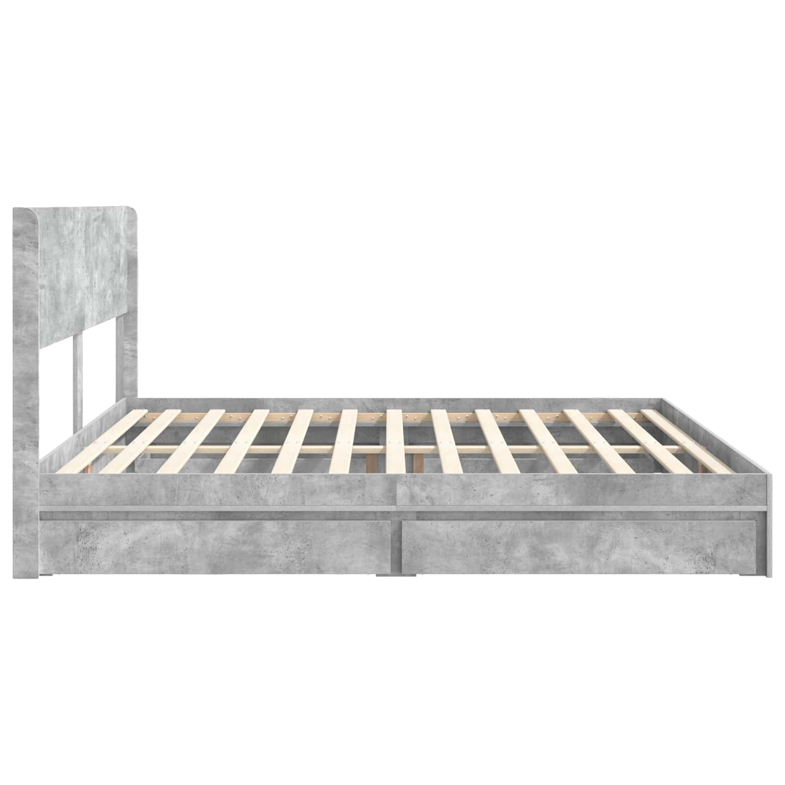 Cadre de lit avec rangement et tête de lit 3 pcs - XIOS