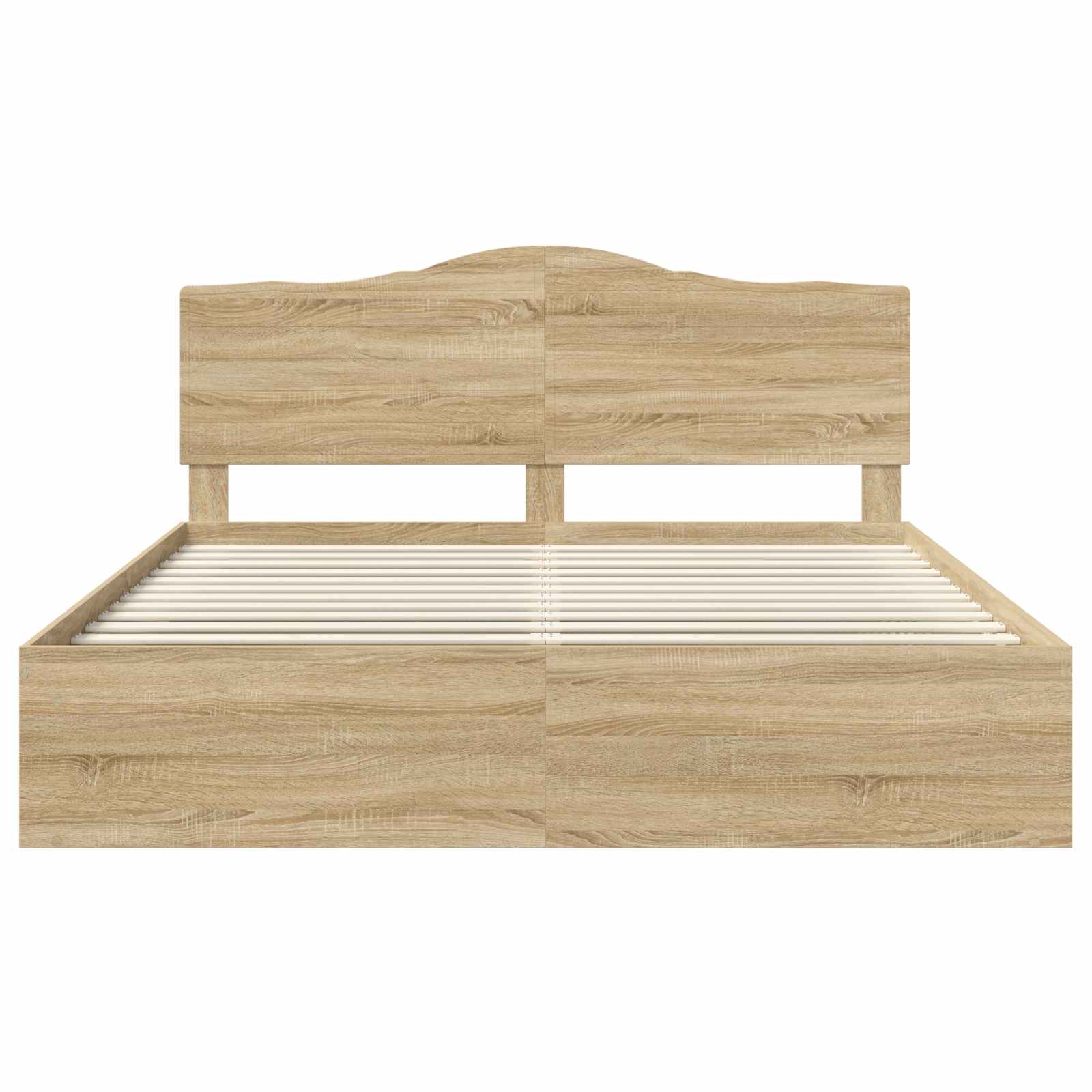 Cadre de lit avec tête de lit Sonoma 200 x 200 cm Pin massif