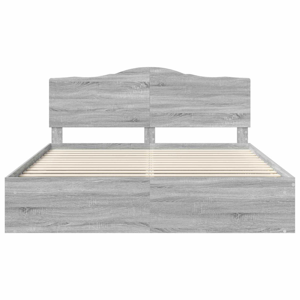 Cadre de lit Gris Sonoma 200 x 200 cm Pin massif - XIOS