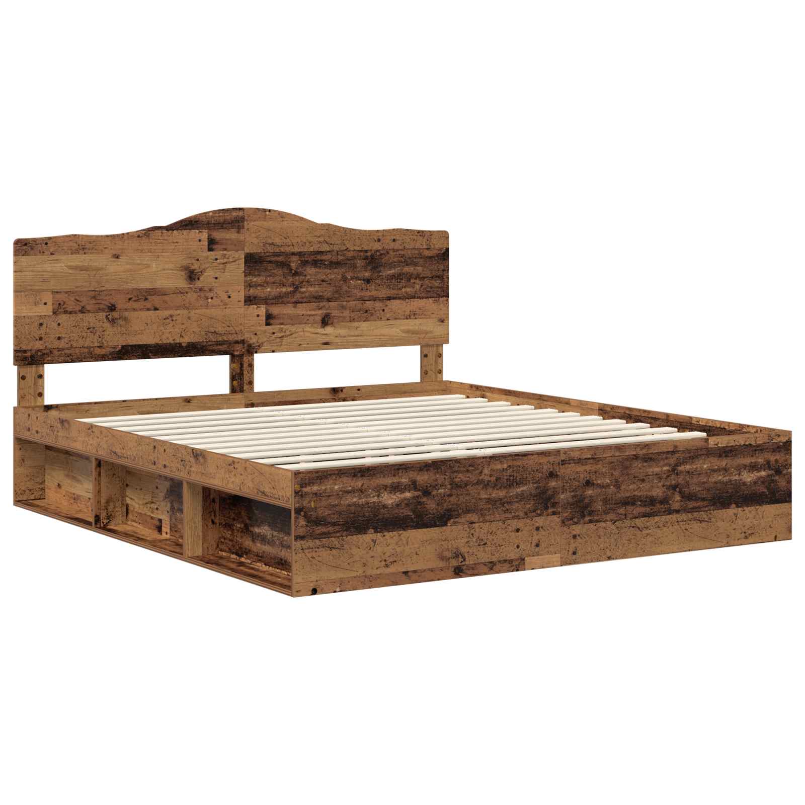 Cadre de lit Bois ancien 200 x 200 cm Pin massif - XIOS