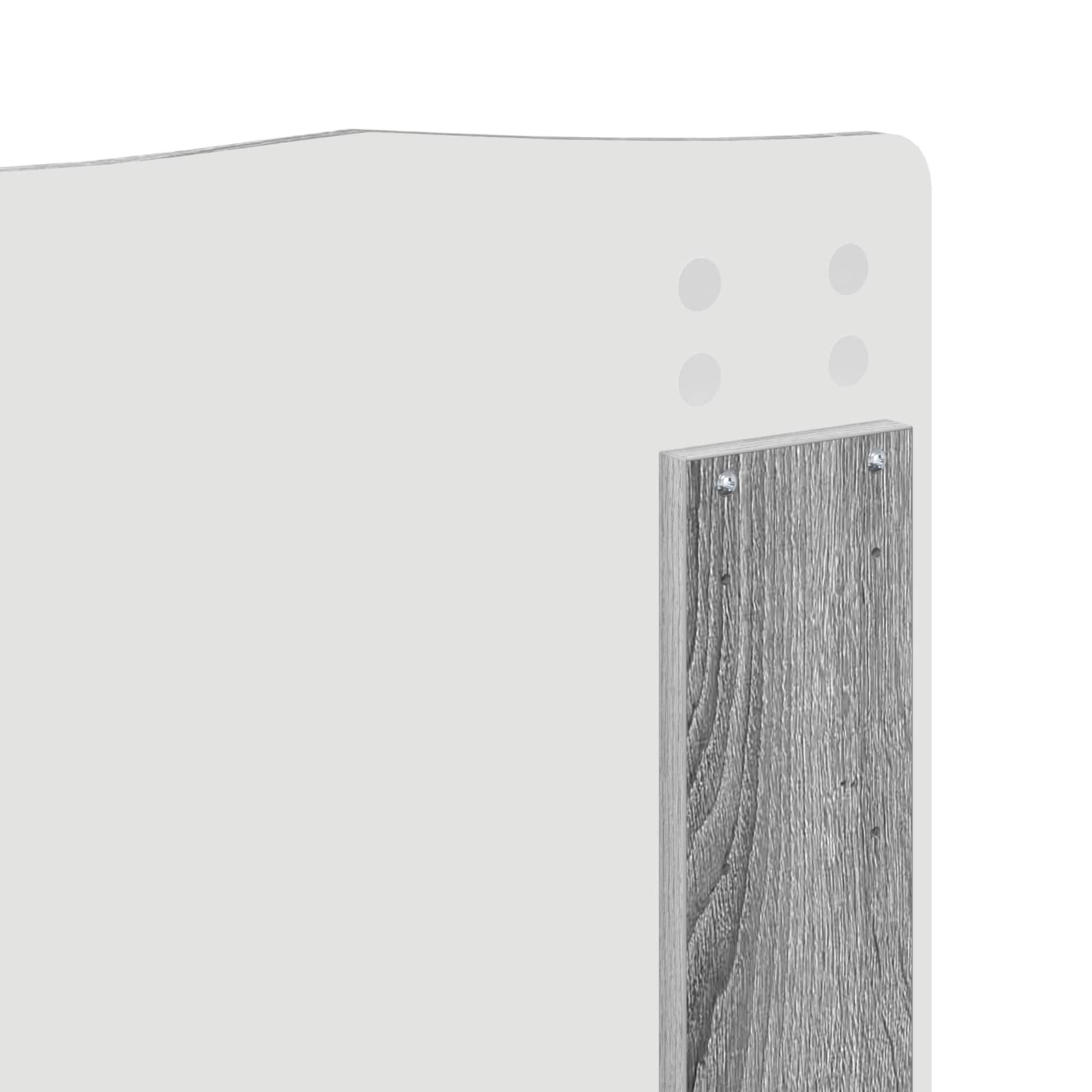 Cadre de lit Gris Sonoma 180 x 200 cm Pin massif - XIOS
