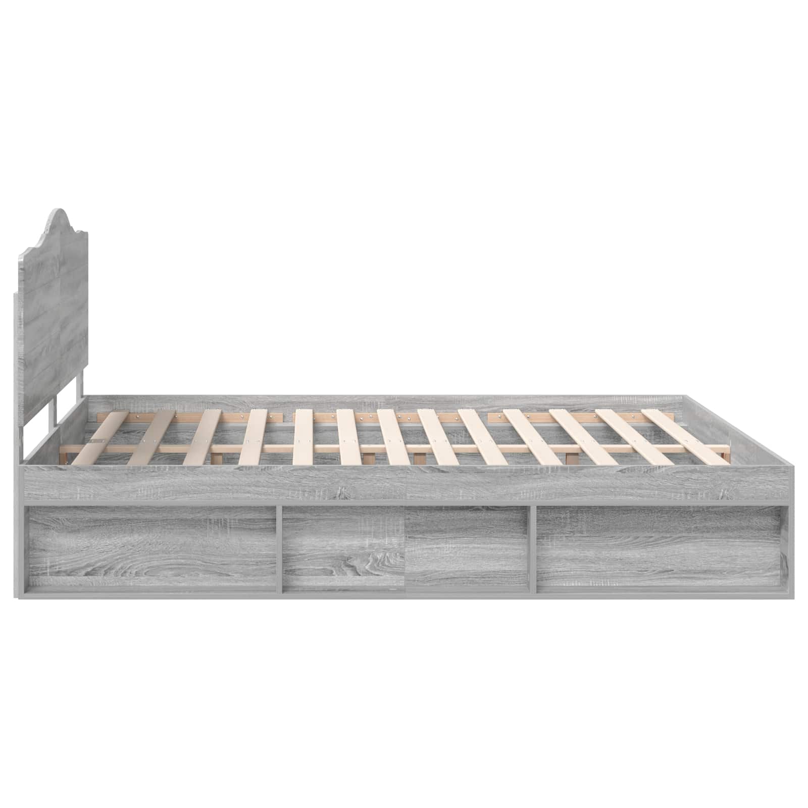 Cadre de lit Gris Sonoma 180 x 200 cm Pin massif - XIOS