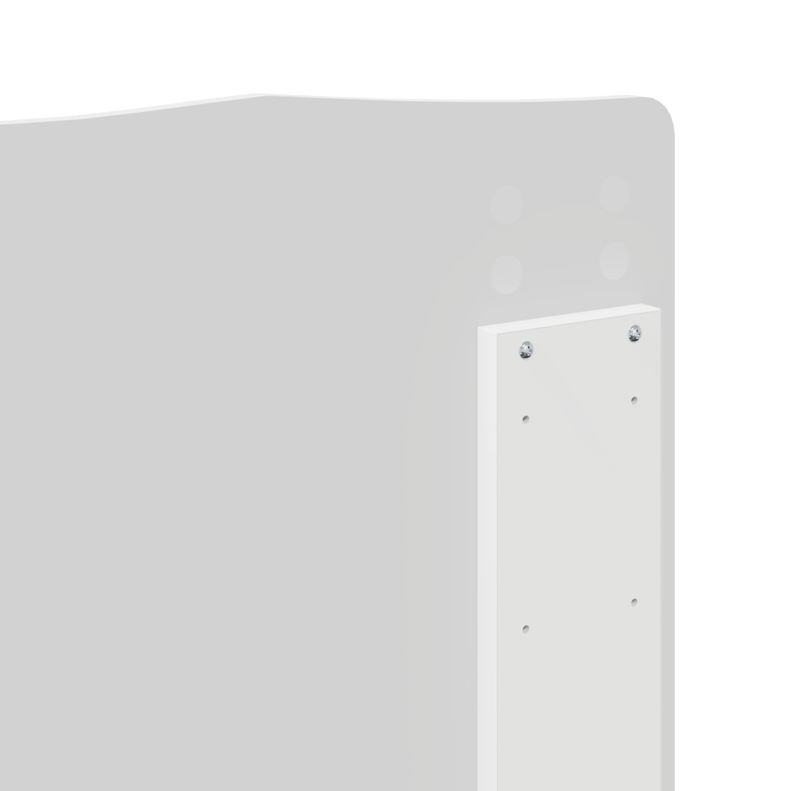 Cadre de lit avec tête de lit Blanc 150 x 200 cm Pin massif - XIOS