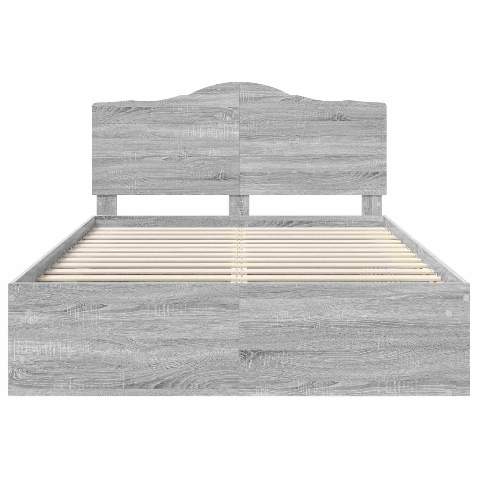 Cadre de lit Gris Sonoma 150 x 200 cm Pin massif