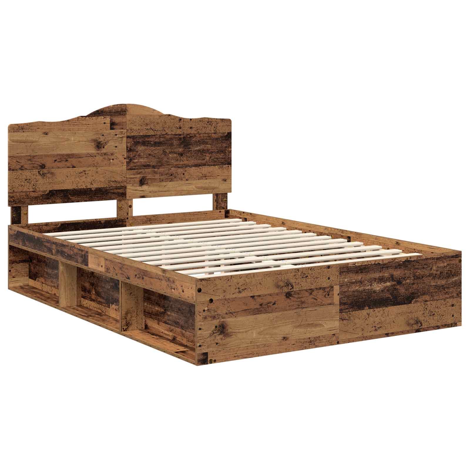 Cadre de lit Bois ancien 150 x 200 cm Pin massif - XIOS