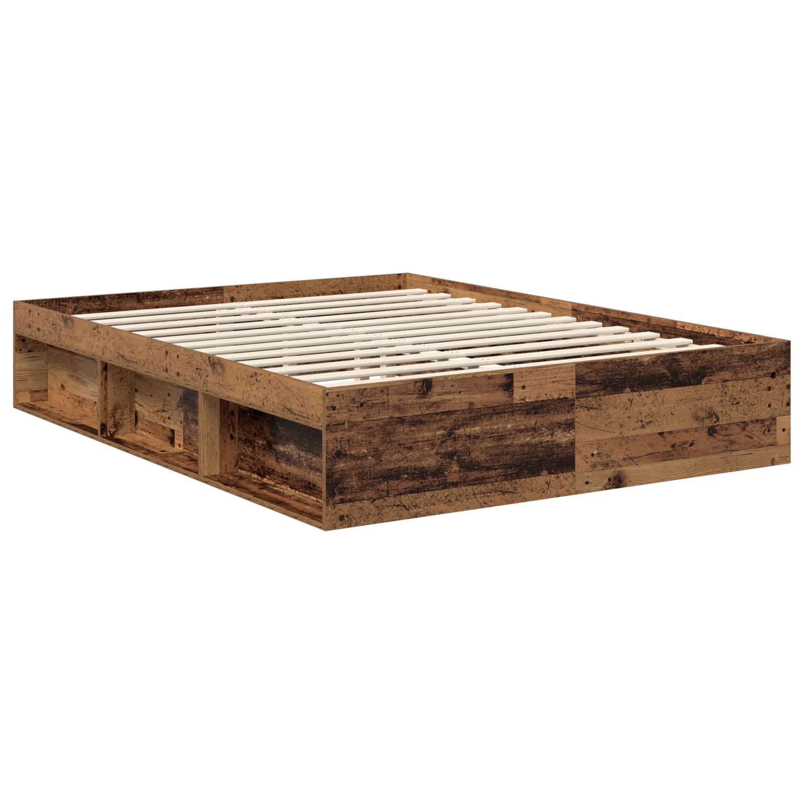 Cadre de lit Bois ancien 150 x 200 cm Pin massif - XIOS
