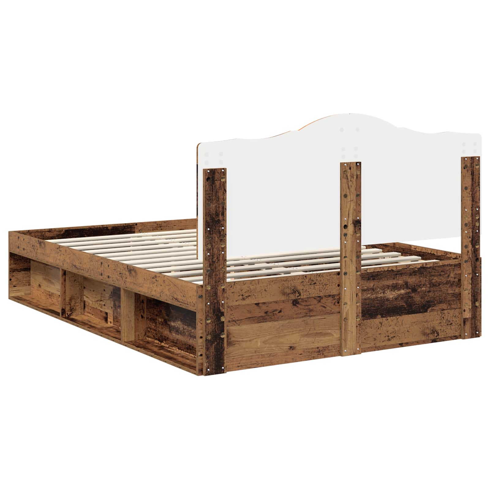 Cadre de lit Bois ancien 150 x 200 cm Pin massif - XIOS