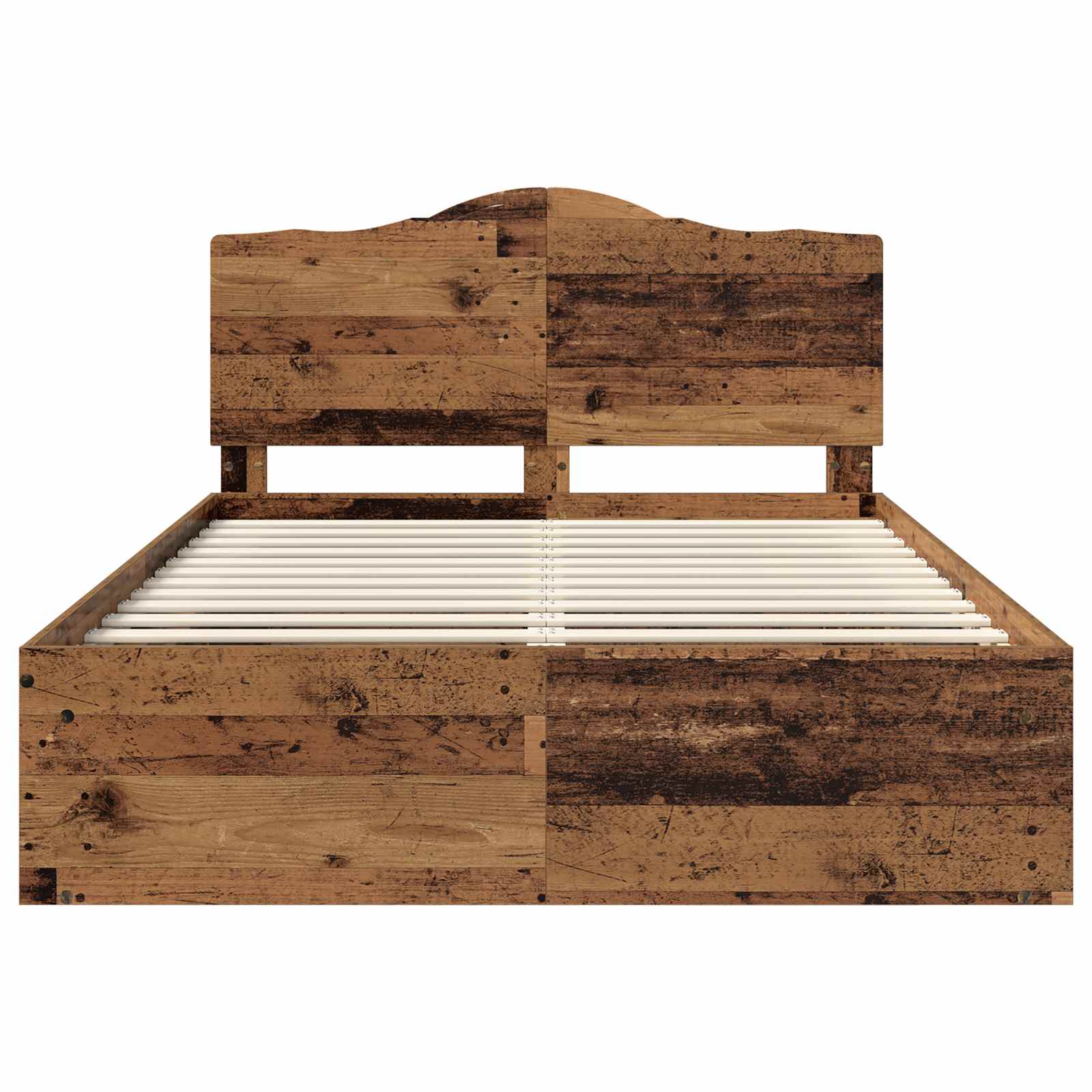 Cadre de lit Bois ancien 140 x 190 cm Pin massif