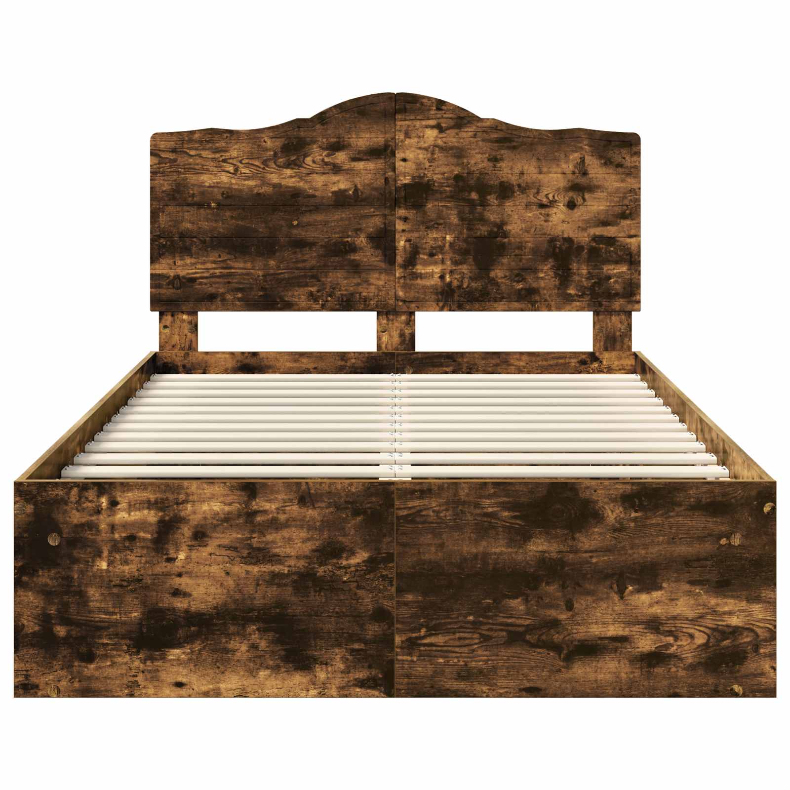 Cadre de lit Chêne fumé 135 x 190 cm Pin massif