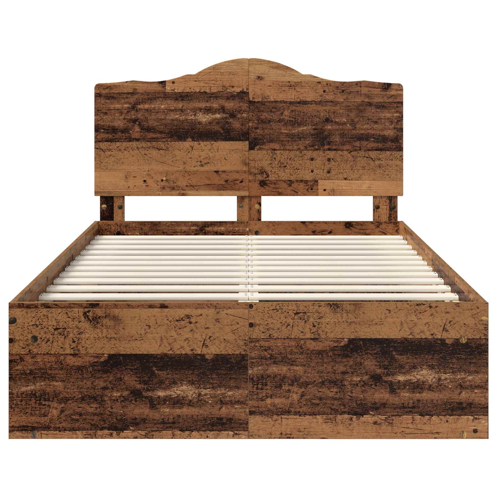 Cadre de lit Bois ancien 135 x 190 cm Pin massif - XIOS