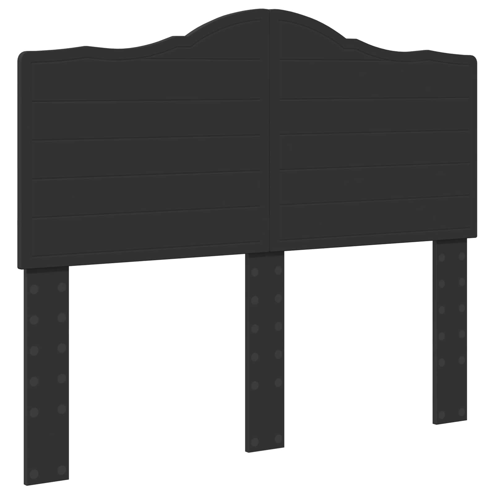 Cadre de lit avec tête de lit Noir 120 x 200 cm Pin massif - XIOS