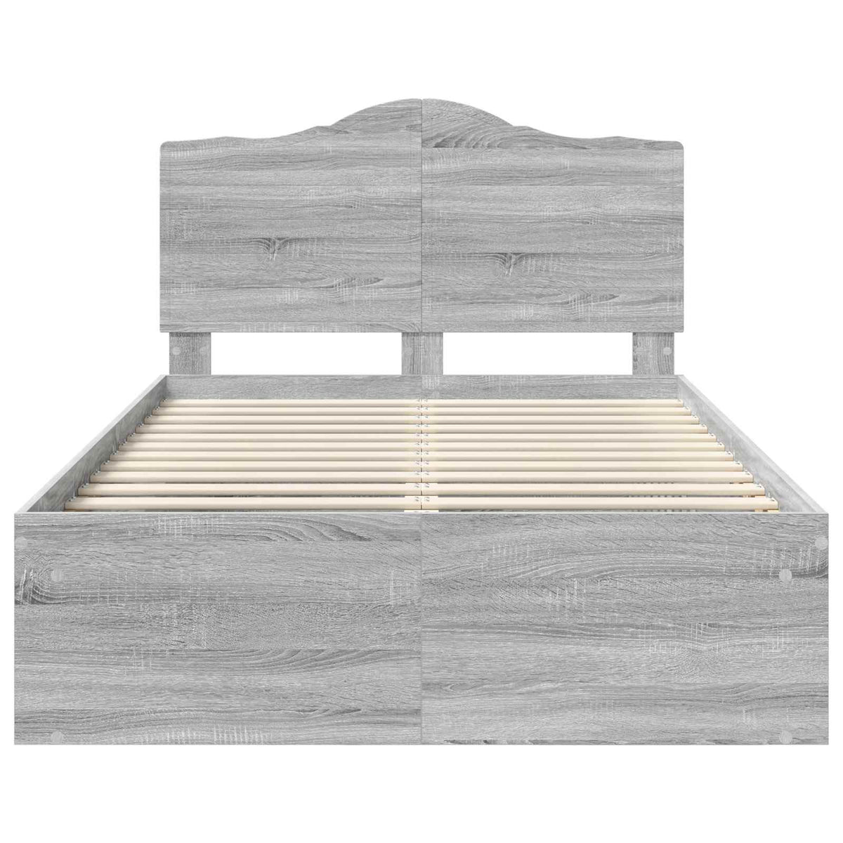 Cadre de lit Gris Sonoma 120 x 200 cm Pin massif