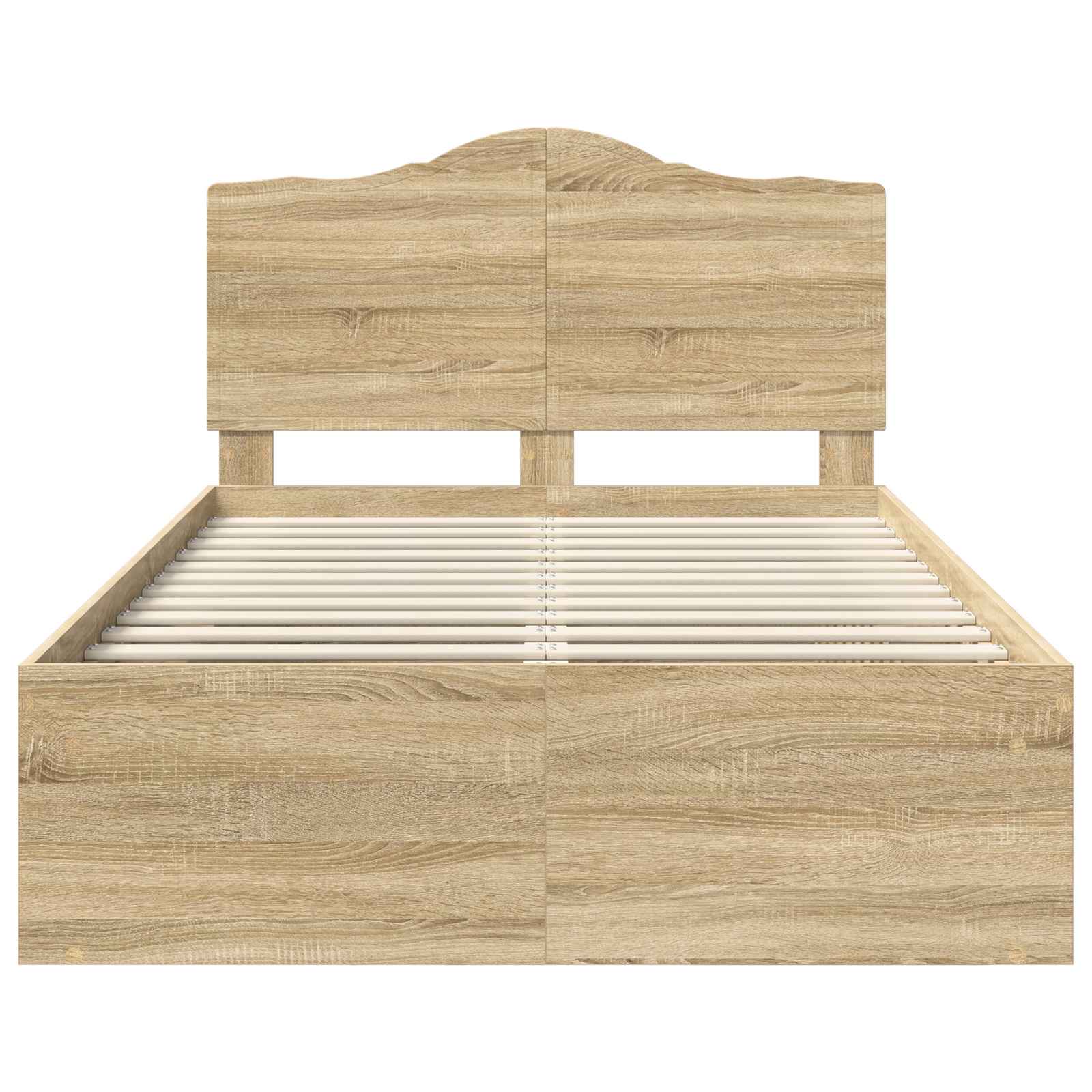 Cadre de lit avec tête de lit Sonoma 120 x 190 cm Pin massif