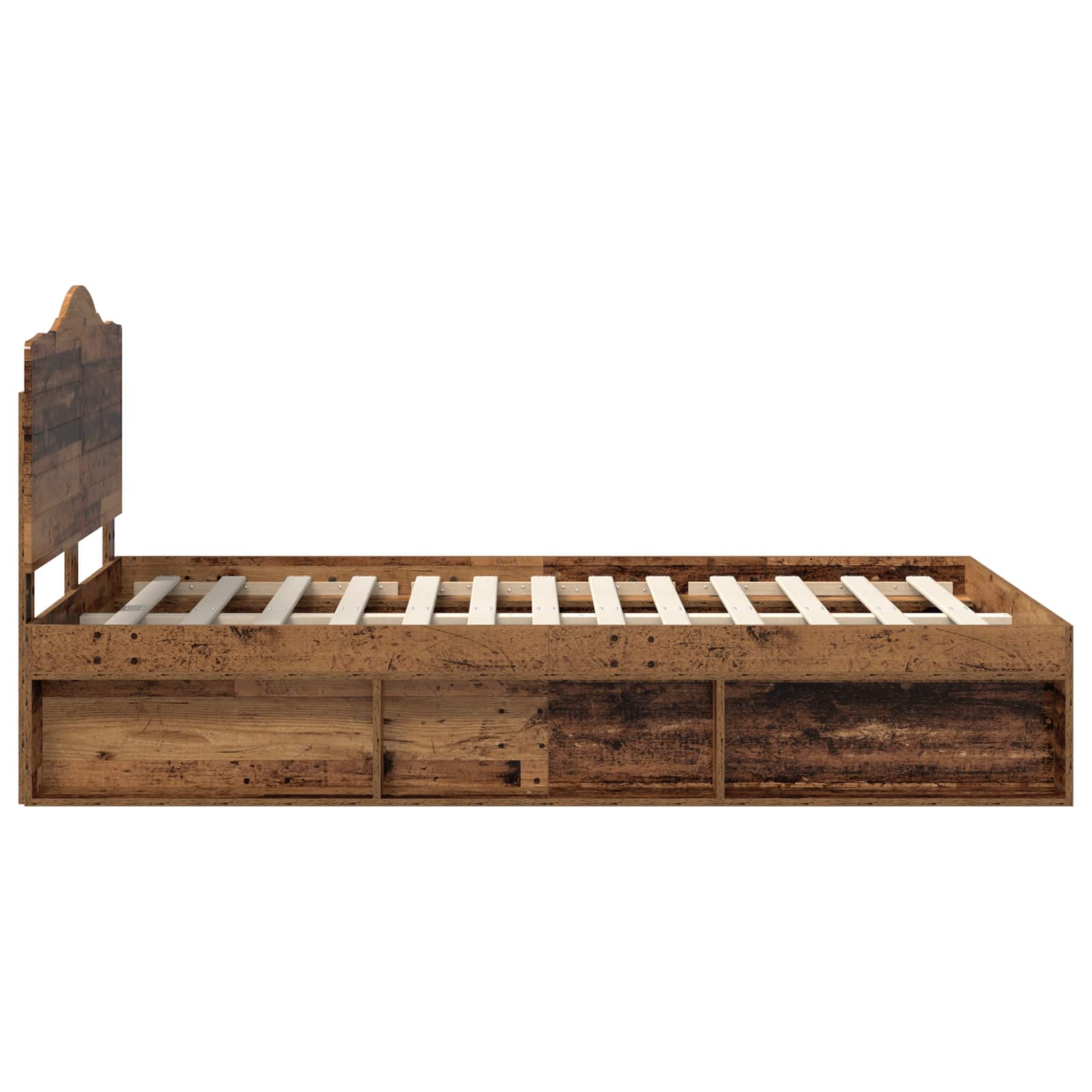 Cadre de lit Bois ancien 120 x 190 cm Pin massif