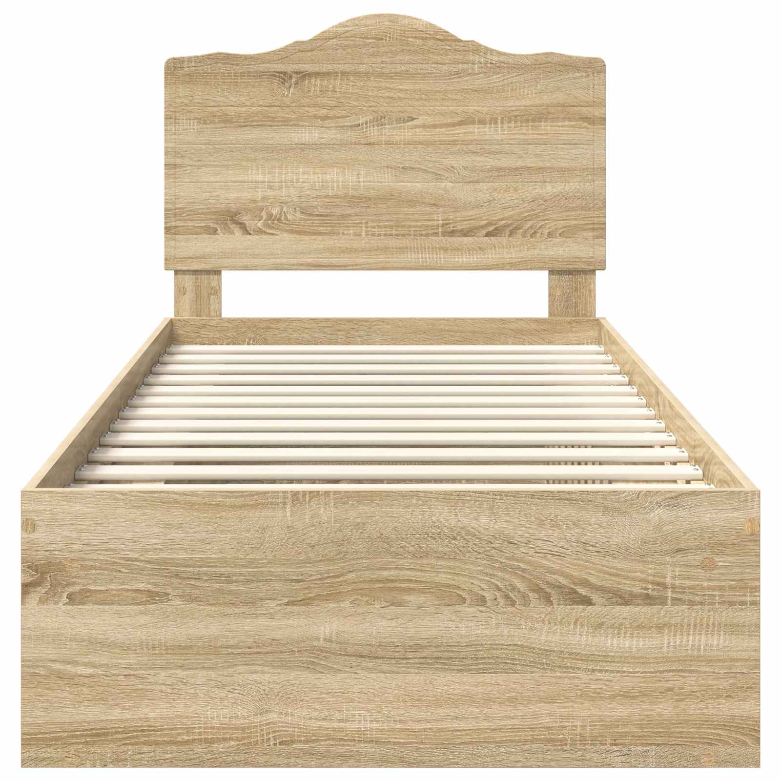 Cadre de lit avec tête de lit Sonoma 100 x 200 cm Pin massif